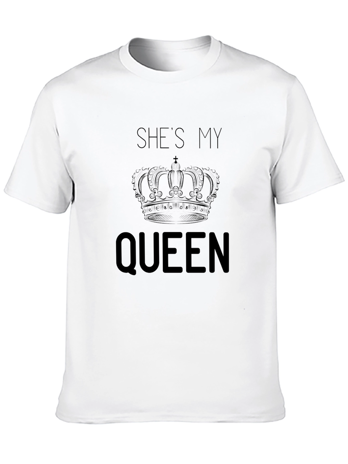 Shes My Queen Crown Graphic T-Shirt