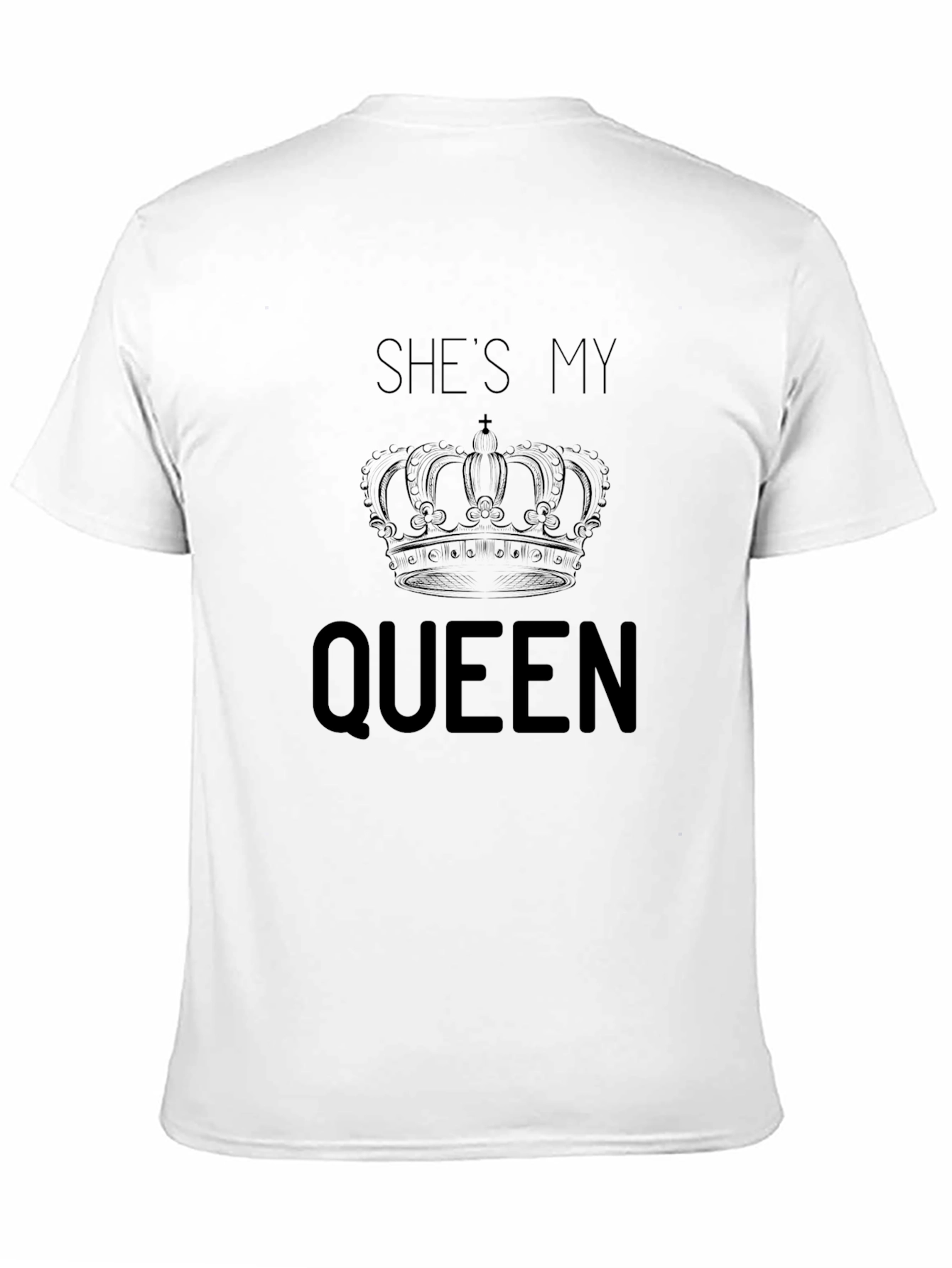Shes My Queen Crown Graphic T-Shirt