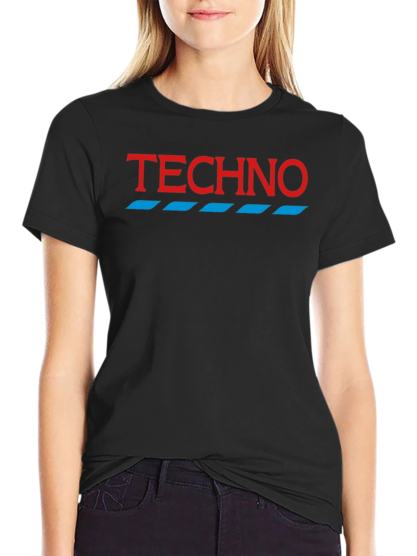 Techno Graphic Tee - Modern Minimalist Shirt
