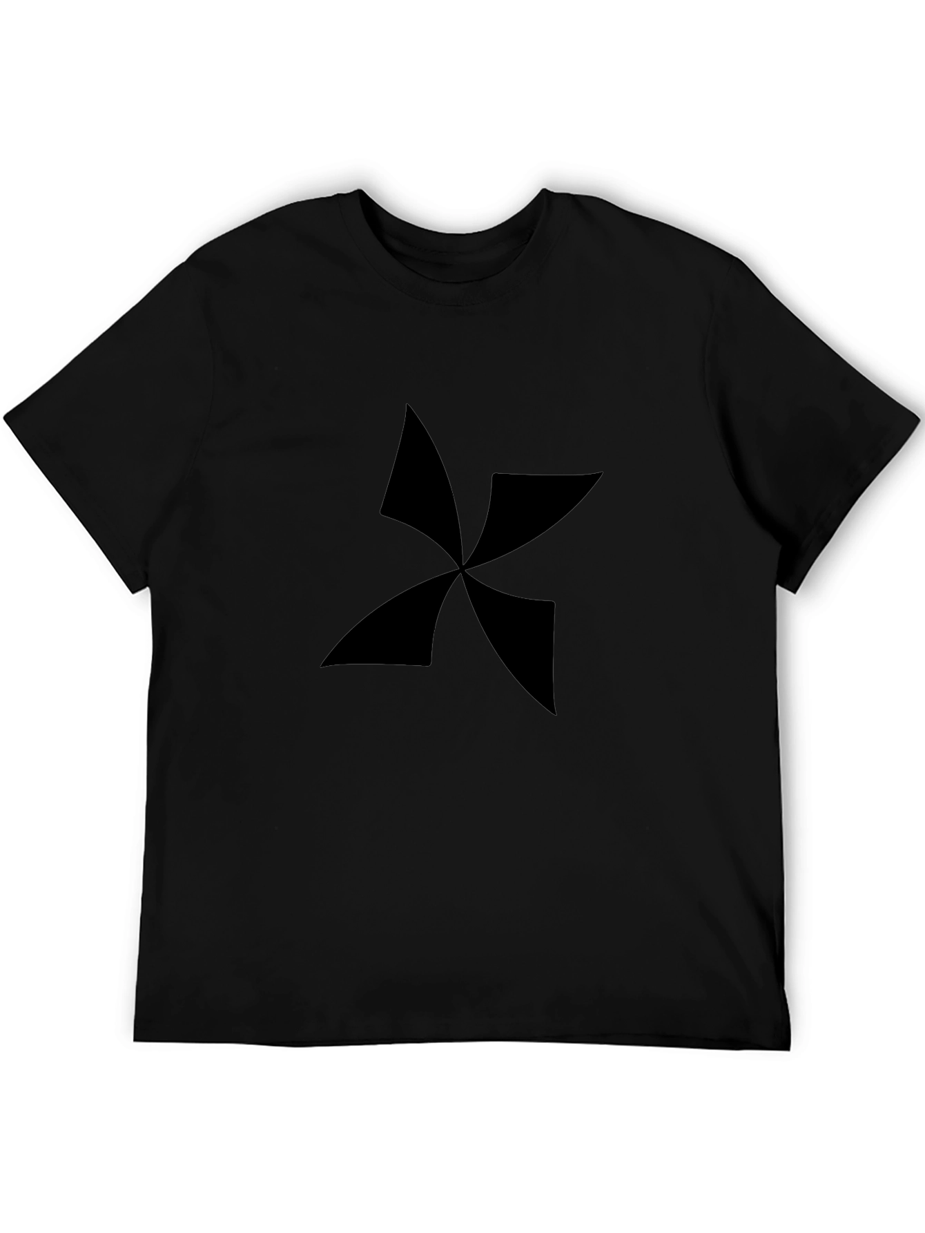 Abstract Graphic Black T-Shirt