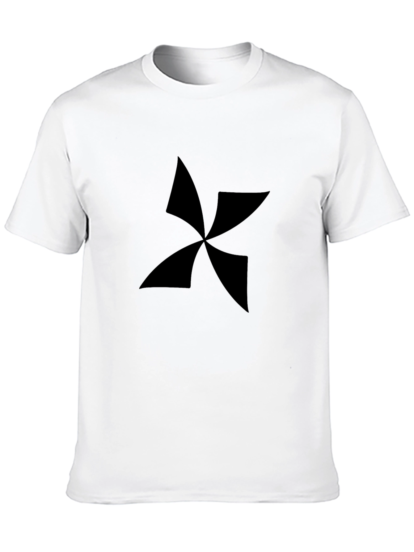 Abstract Graphic Black T-Shirt