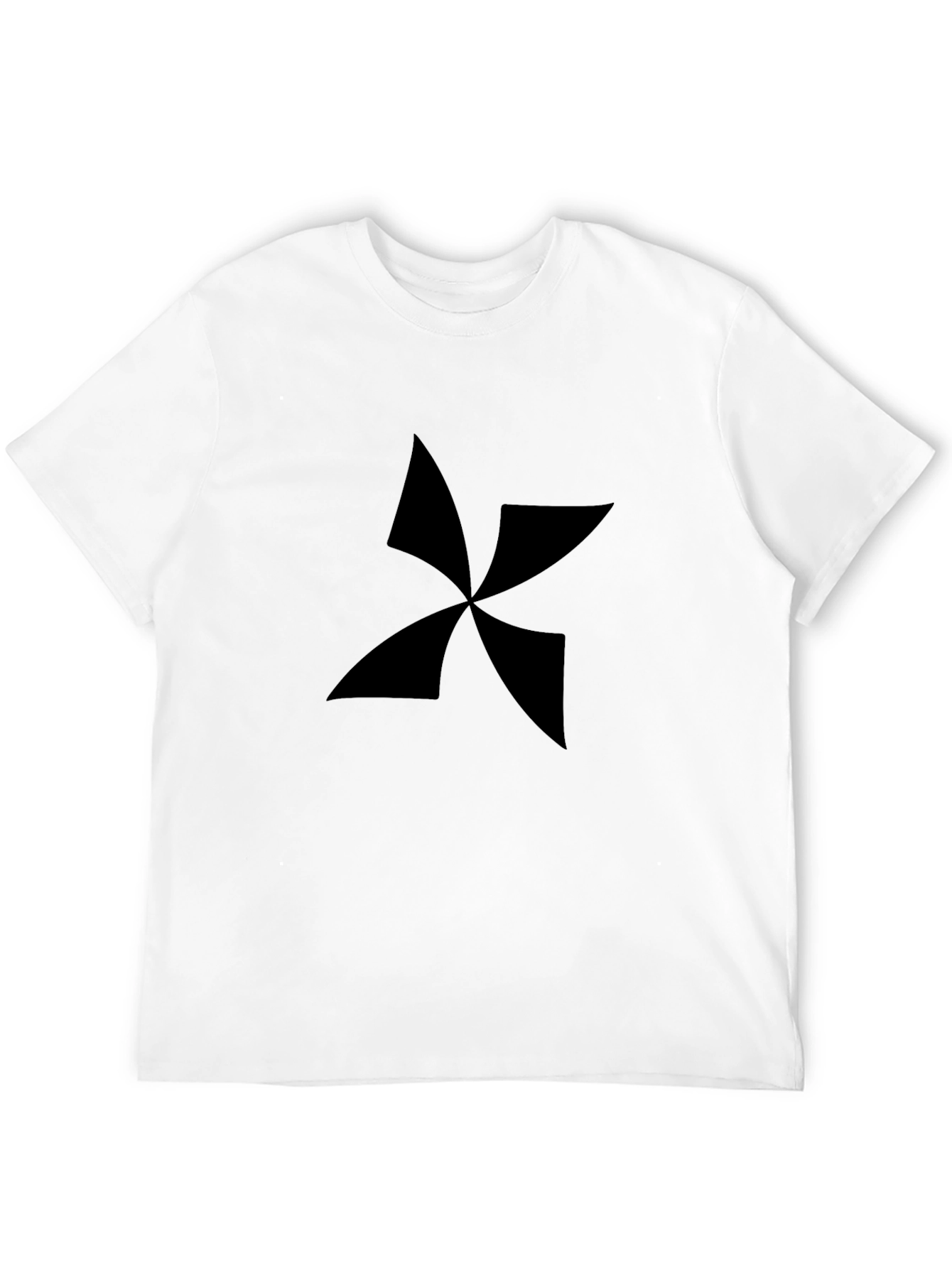 Abstract Graphic Black T-Shirt