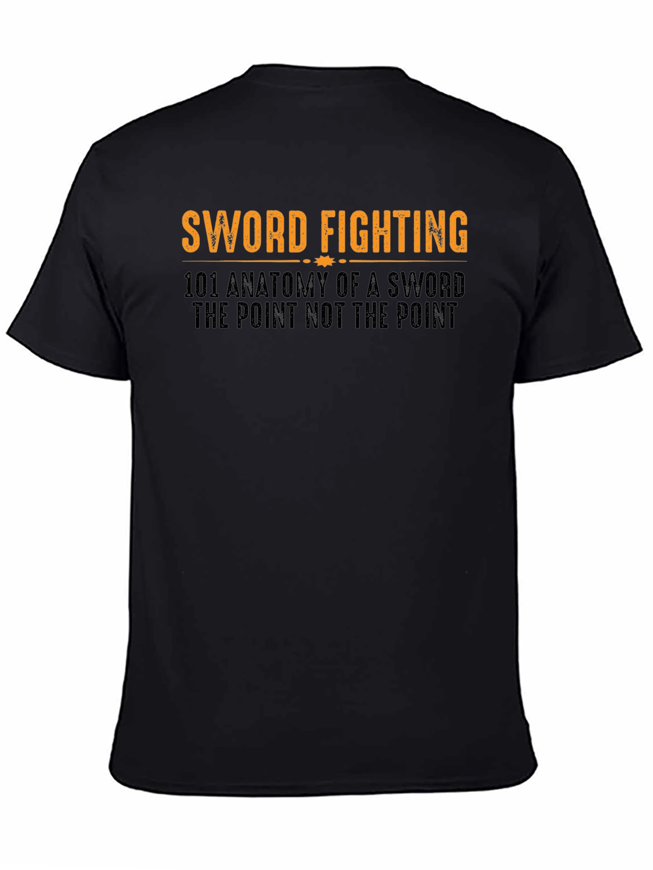Sword Fighting Anatomy Black T-Shirt