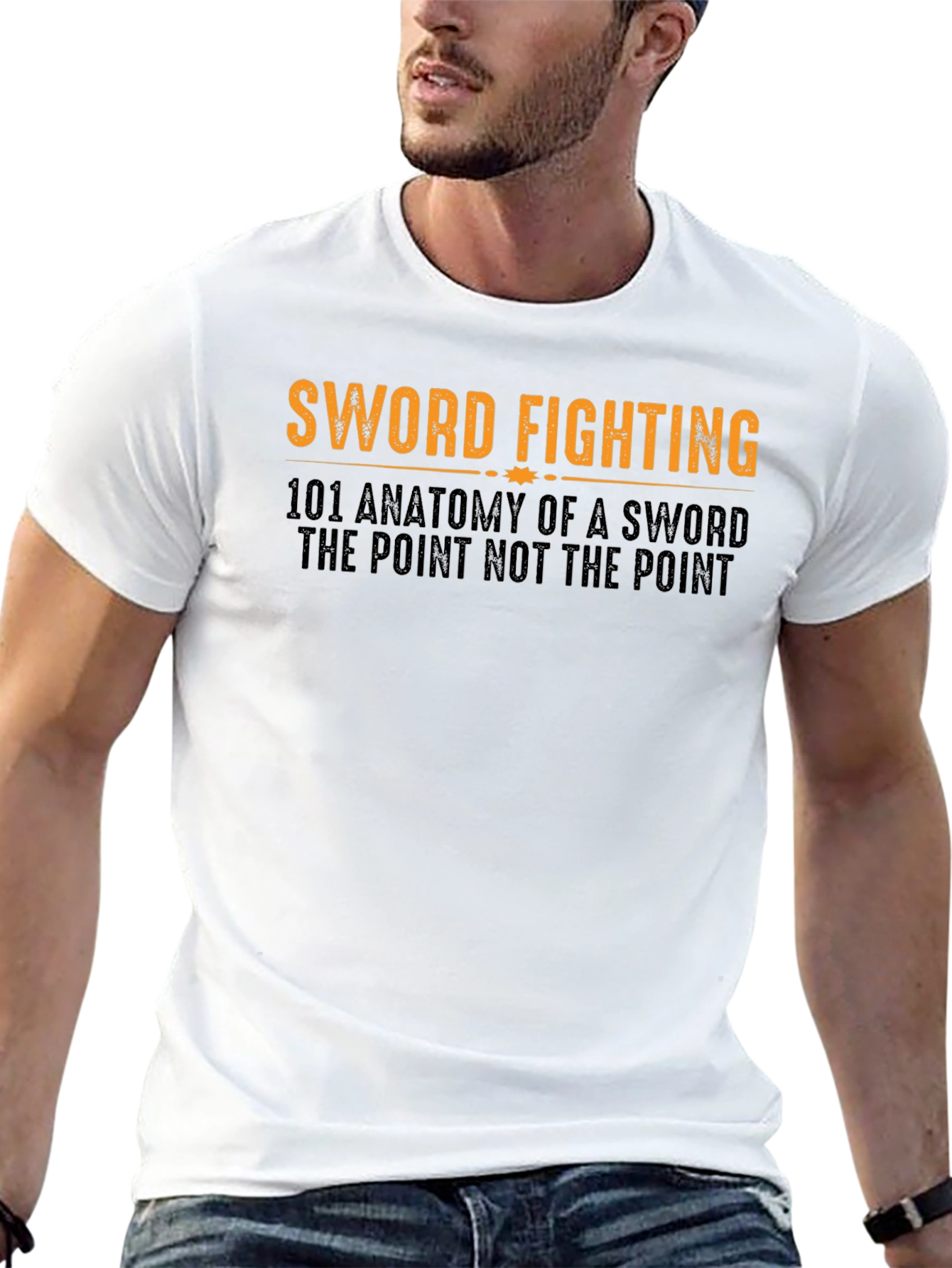 Sword Fighting Anatomy Black T-Shirt