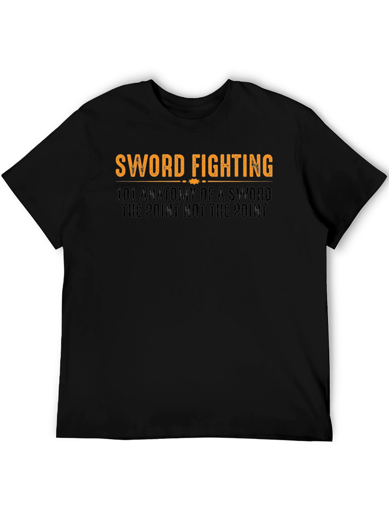 Sword Fighting Anatomy Black T-Shirt