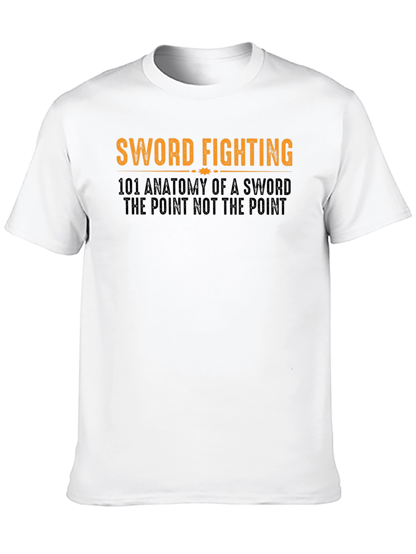 Sword Fighting Anatomy Black T-Shirt