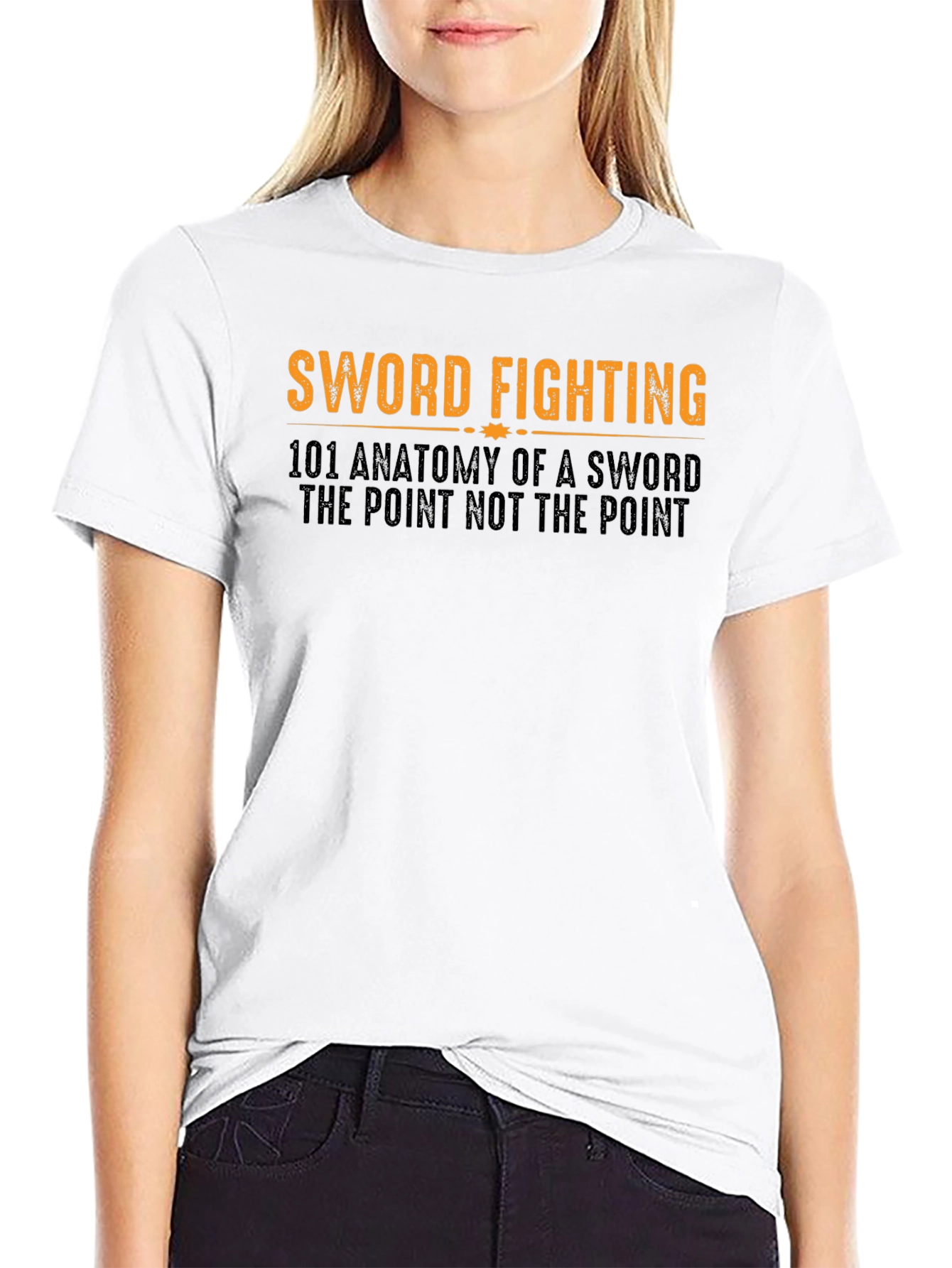 Sword Fighting Anatomy Black T-Shirt