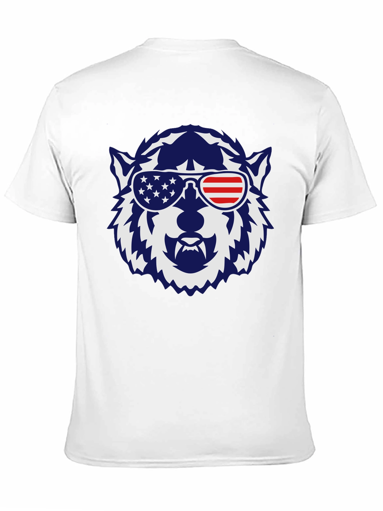 Patriotic Wolf Graphic T-Shirt