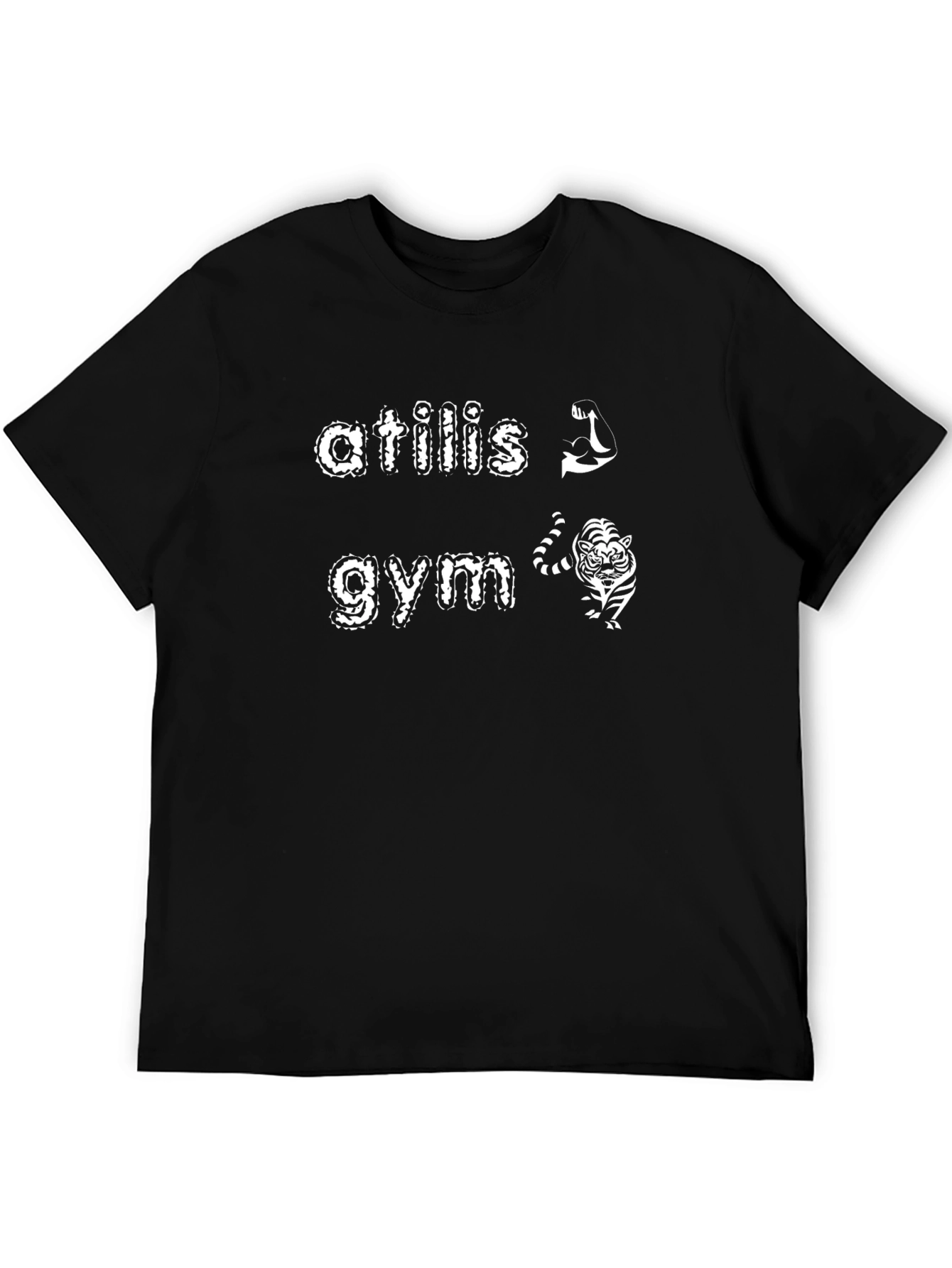 Atilis Gym Graphic Black T-Shirt