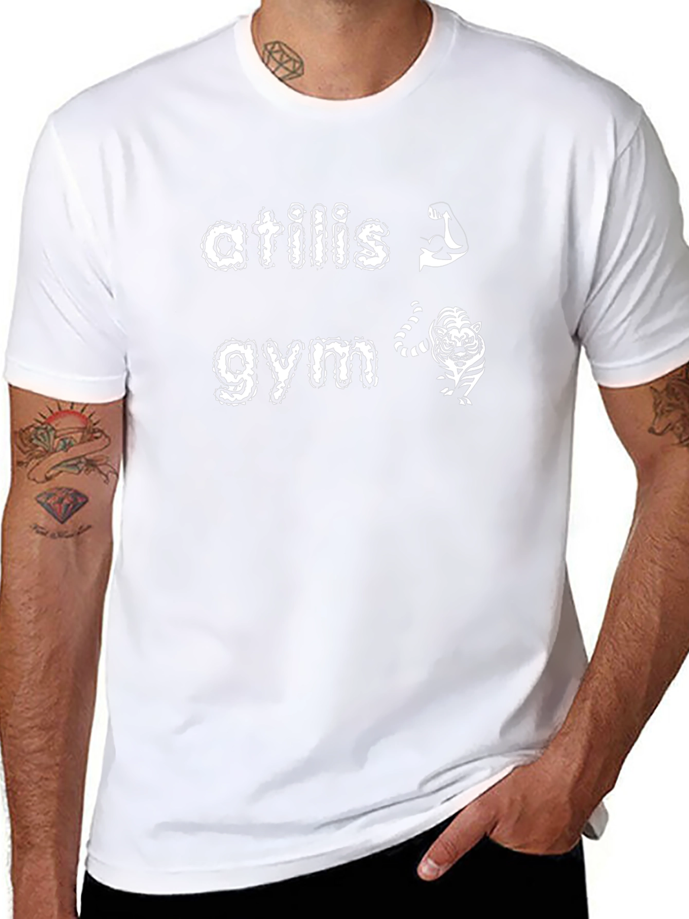 Atilis Gym Graphic Black T-Shirt
