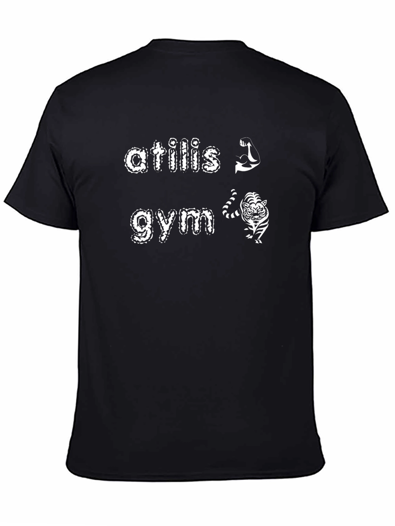 Atilis Gym Graphic Black T-Shirt