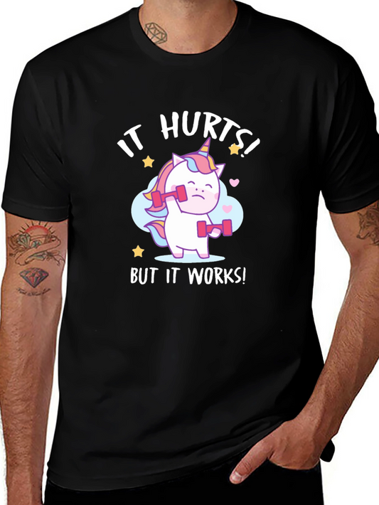 Unicorn Workout Graphic T-Shirt
