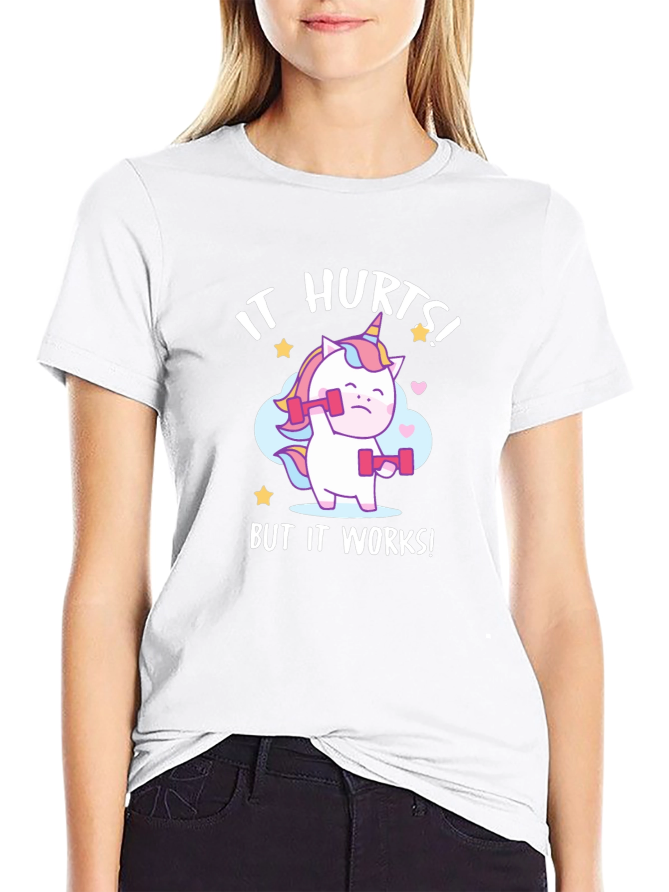 Unicorn Workout Graphic T-Shirt