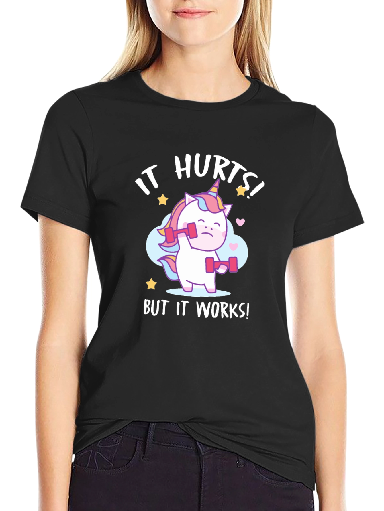 Unicorn Workout Graphic T-Shirt