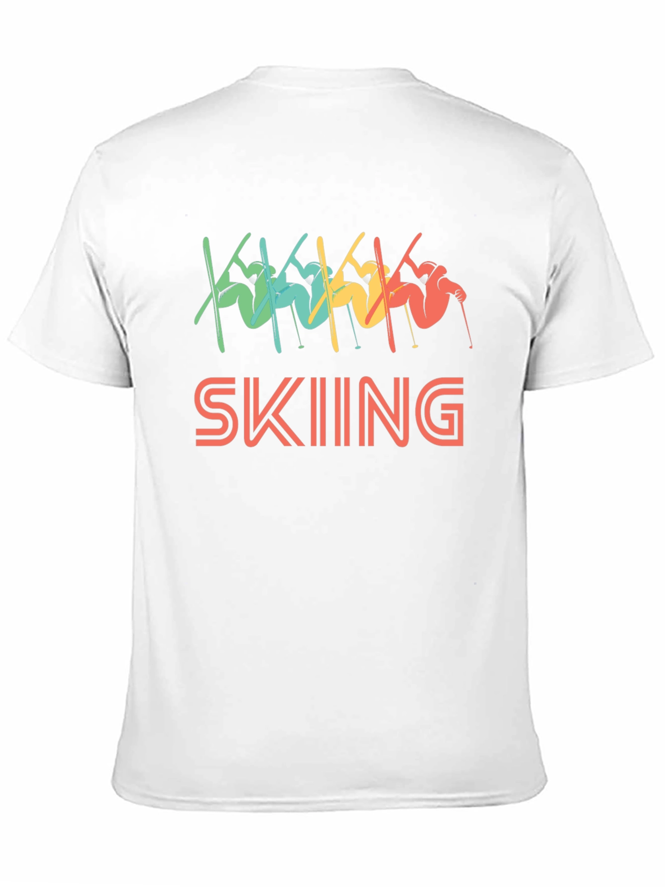 Retro Skiing Graphic T-Shirt