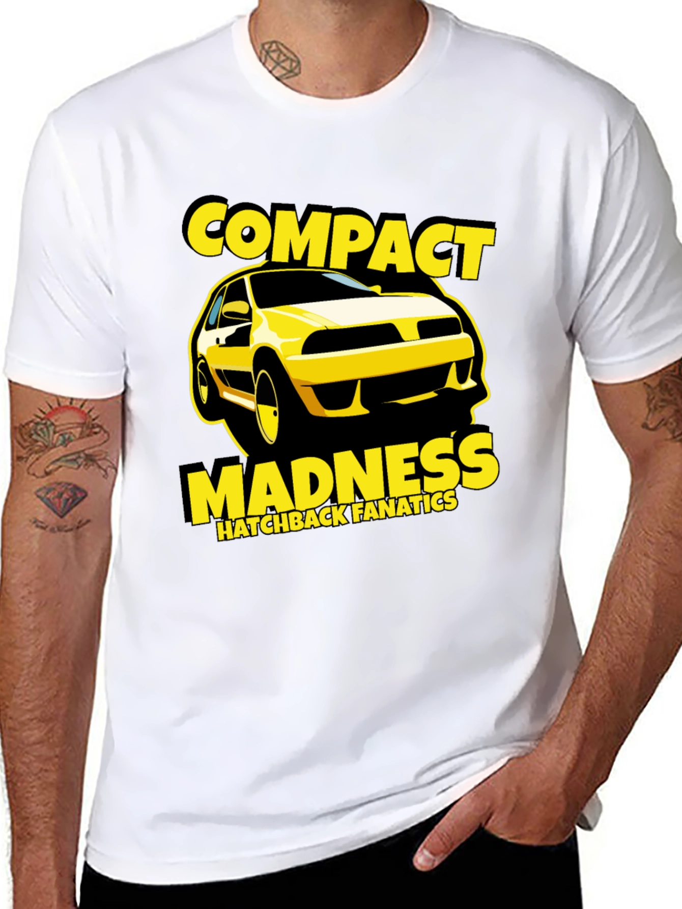 Compact Madness T-Shirt - Hatchback Fanatics Tee