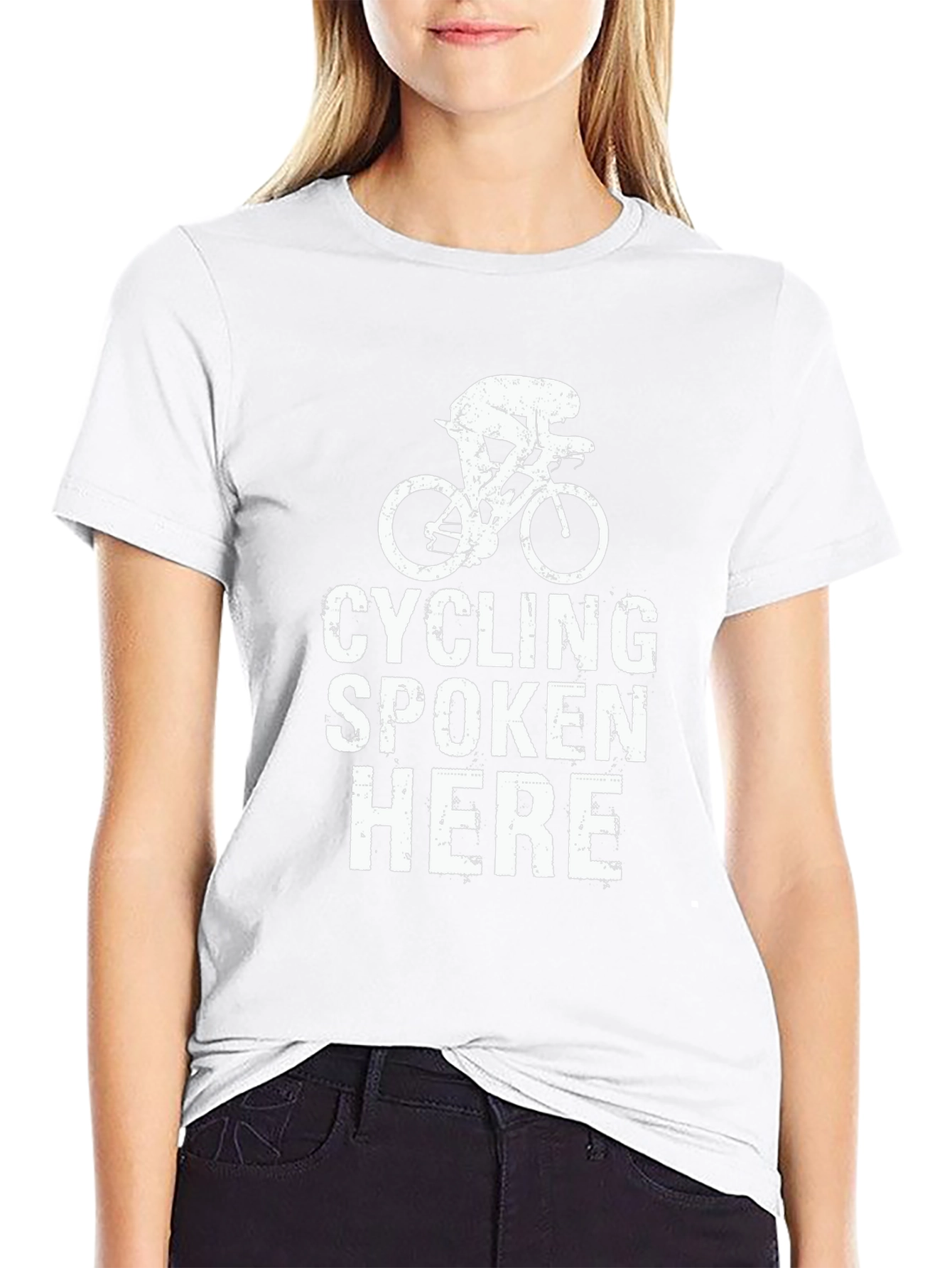 Cycling Spoken Here Black T-Shirt