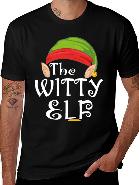 The Witty Elf Graphic Tee - Christmas Holiday T-Shirt