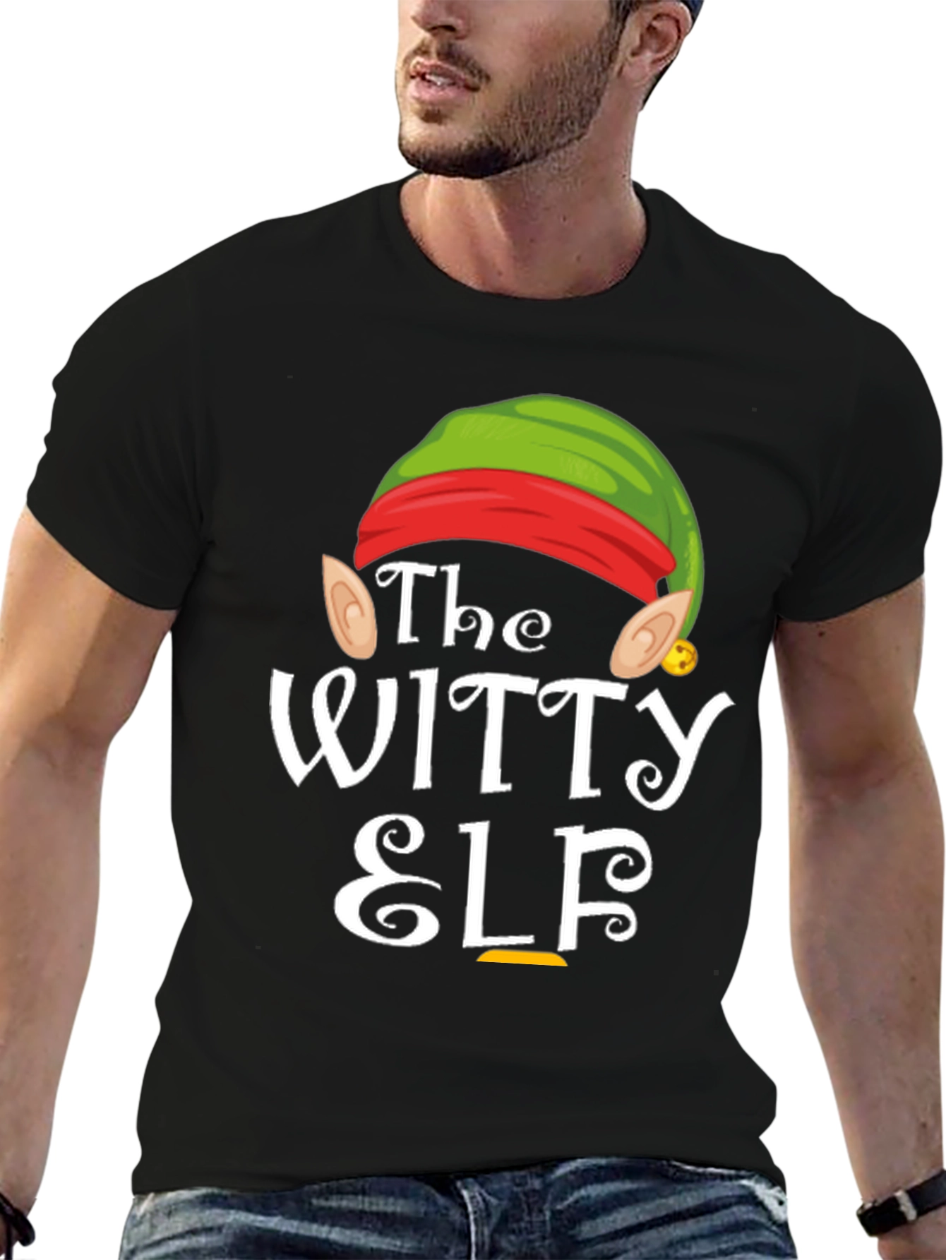 The Witty Elf Graphic Tee - Christmas Holiday T-Shirt