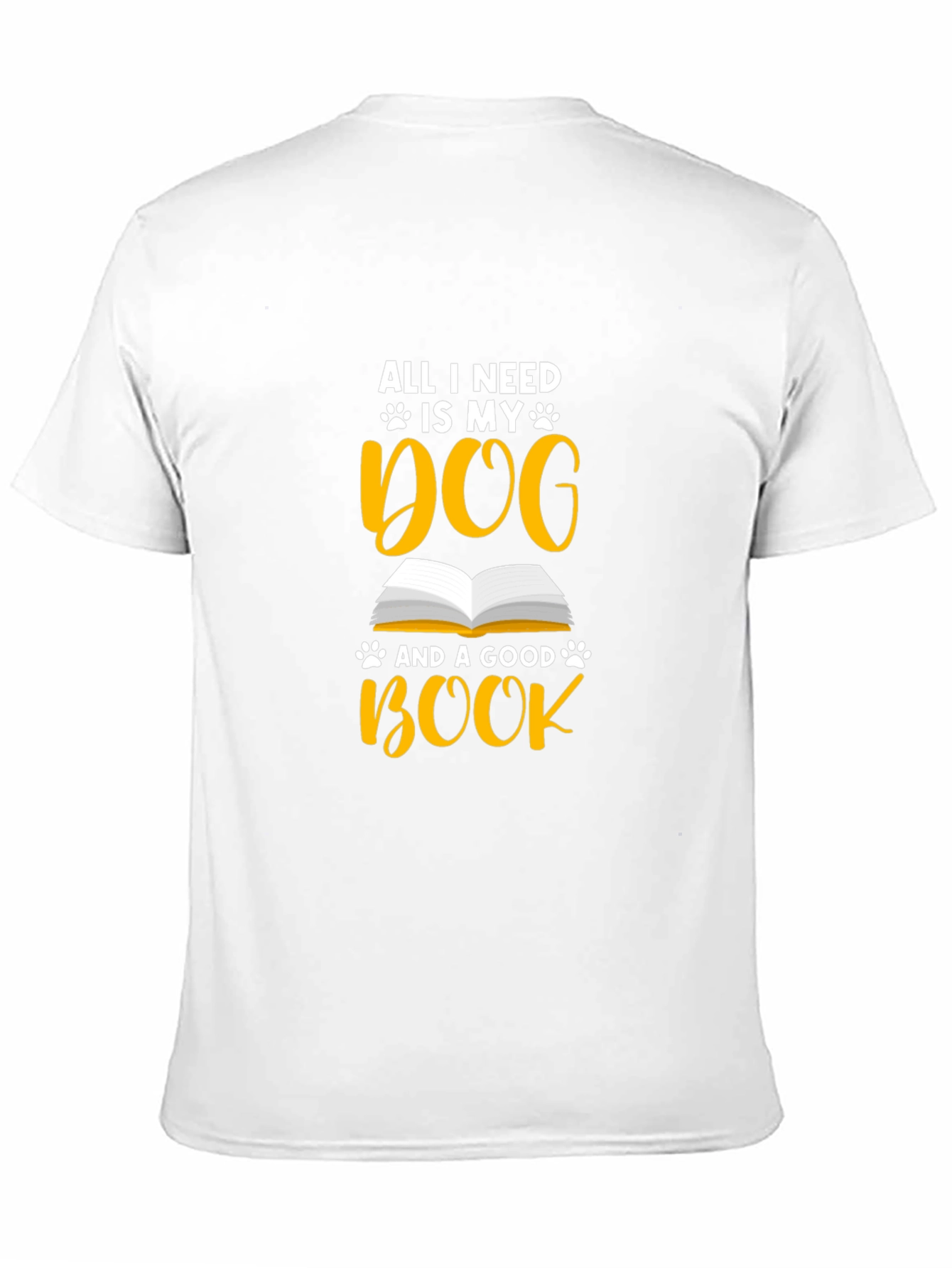 Dog & Book Lover Graphic T-Shirt