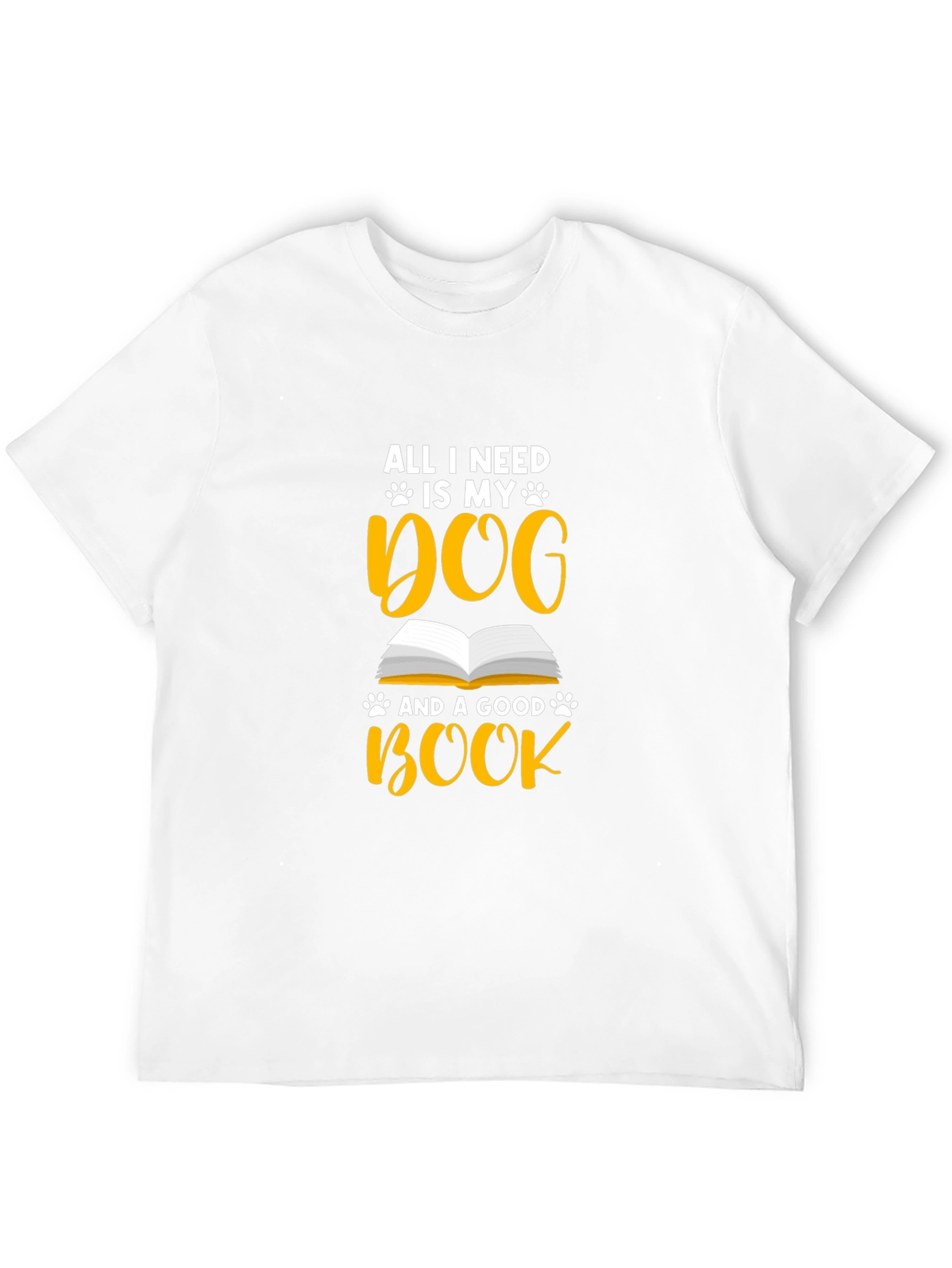Dog & Book Lover Graphic T-Shirt