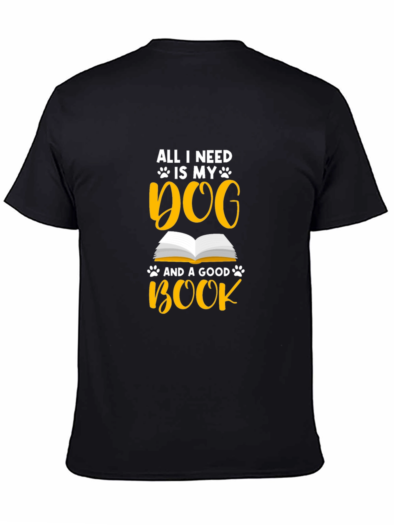 Dog & Book Lover Graphic T-Shirt