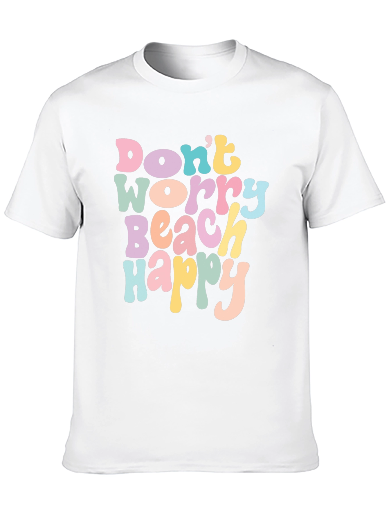 Dont Worry Beach Happy Graphic T-Shirt