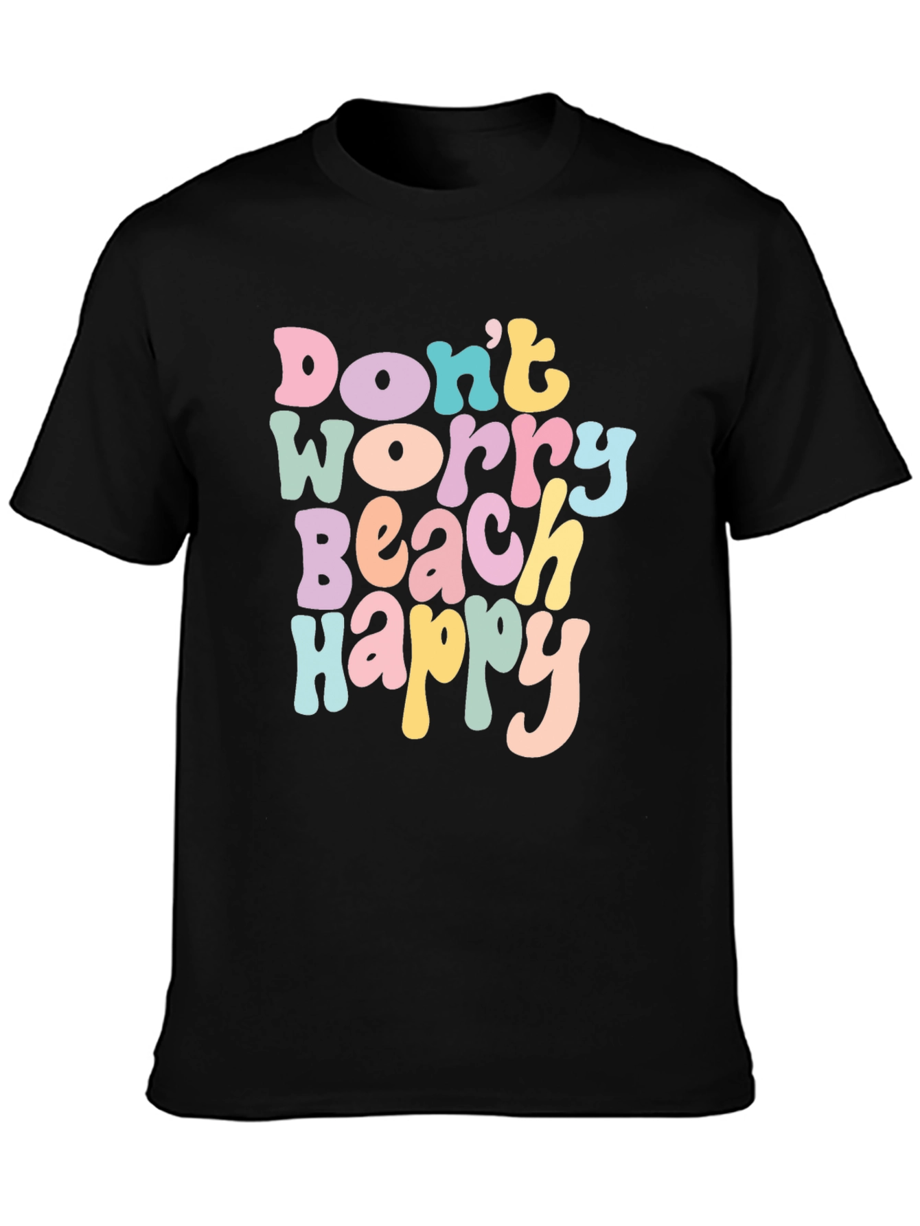 Dont Worry Beach Happy Graphic T-Shirt