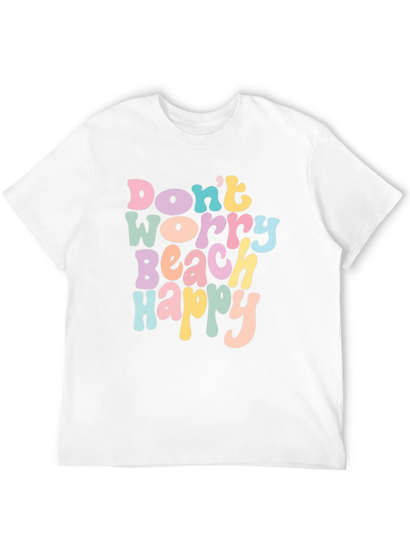 Dont Worry Beach Happy Graphic T-Shirt
