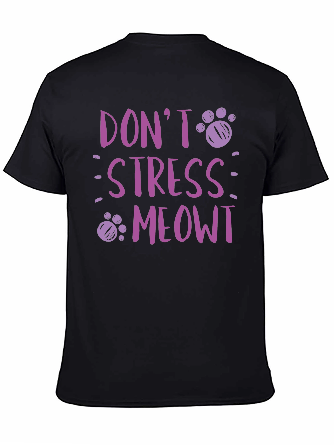 Dont Stress Meowt T-Shirt - Relaxed Cat Lover Tee