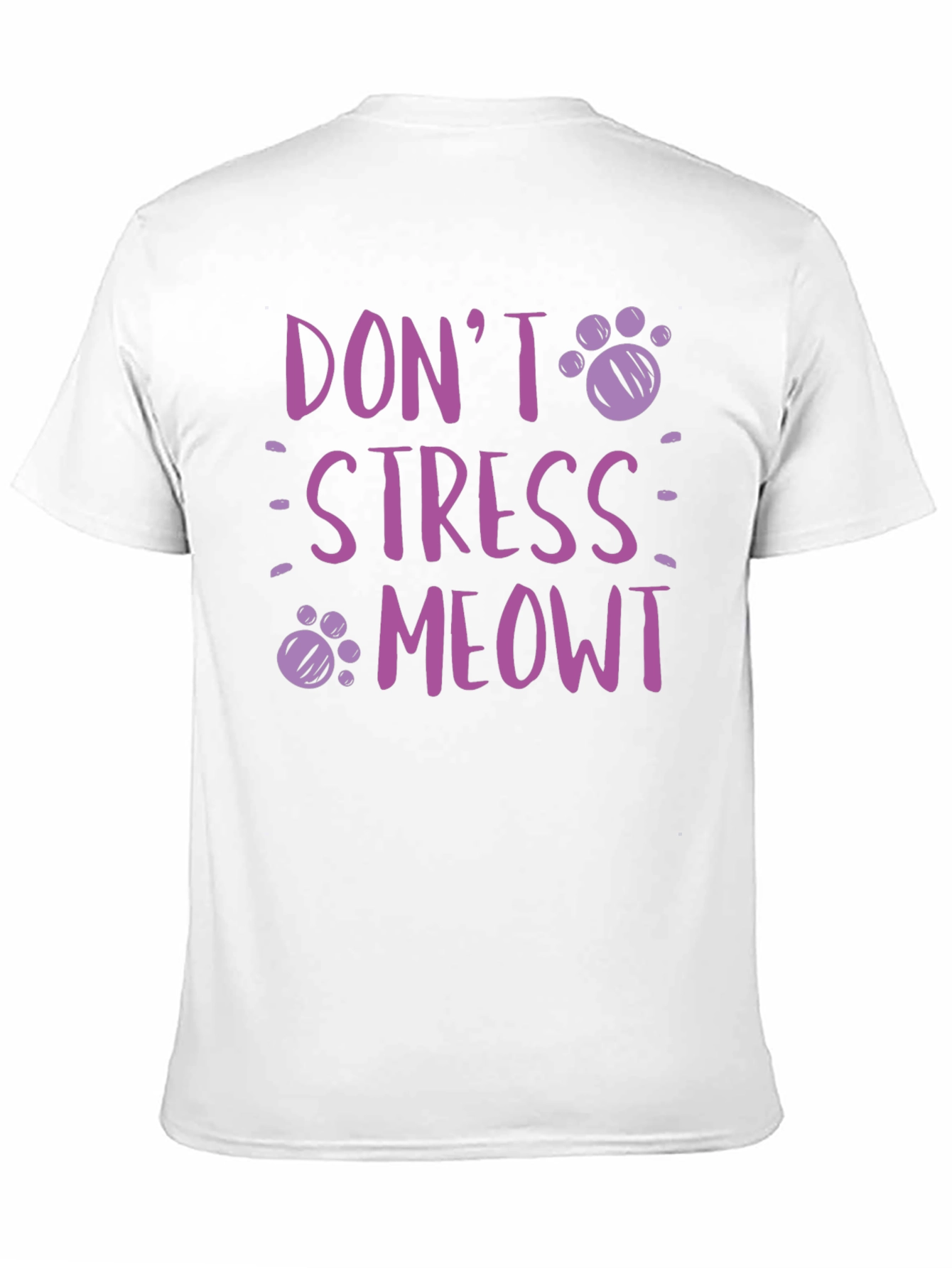 Dont Stress Meowt T-Shirt - Relaxed Cat Lover Tee
