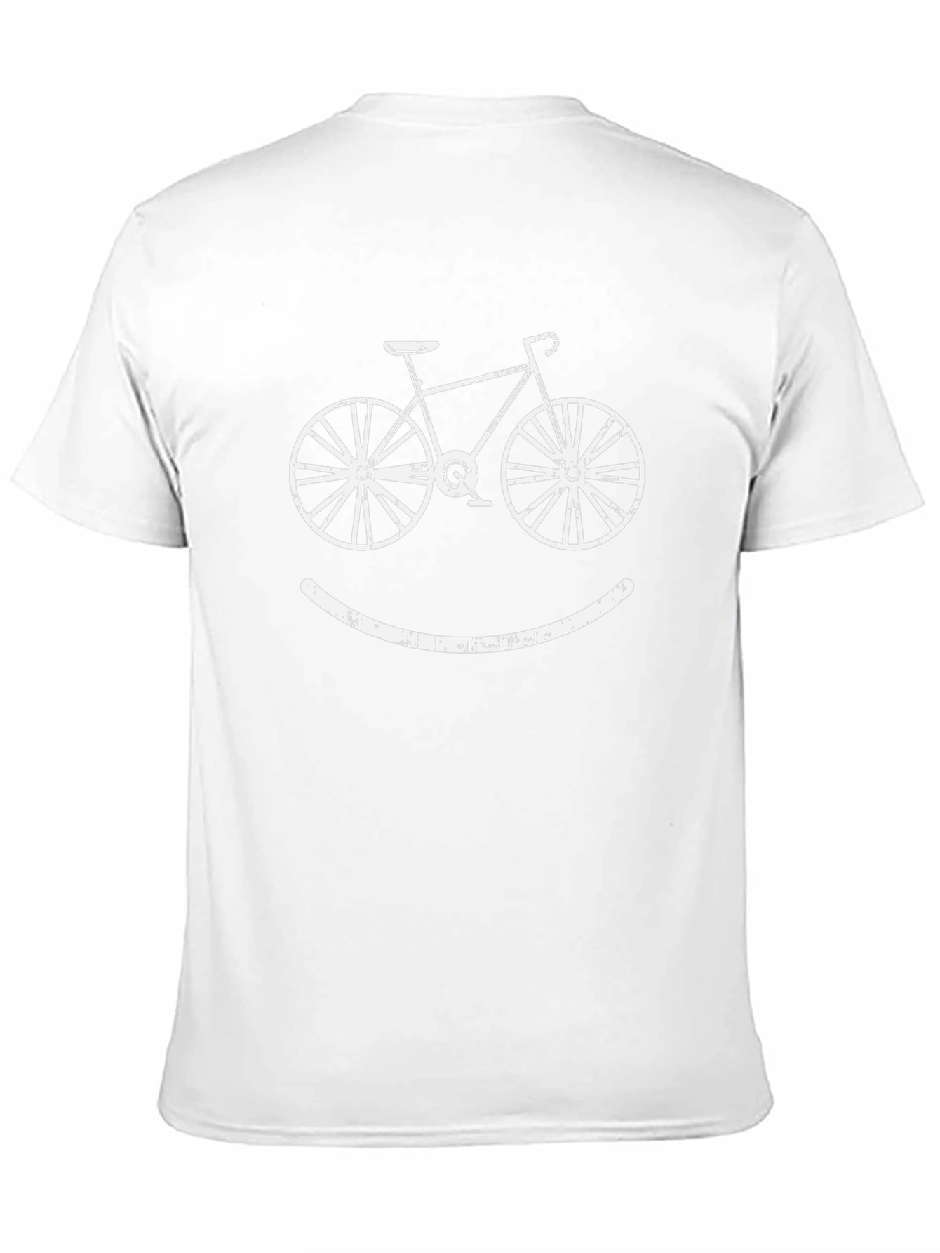 Bike Smile Graphic Tee - Black Cotton Blend Shirt