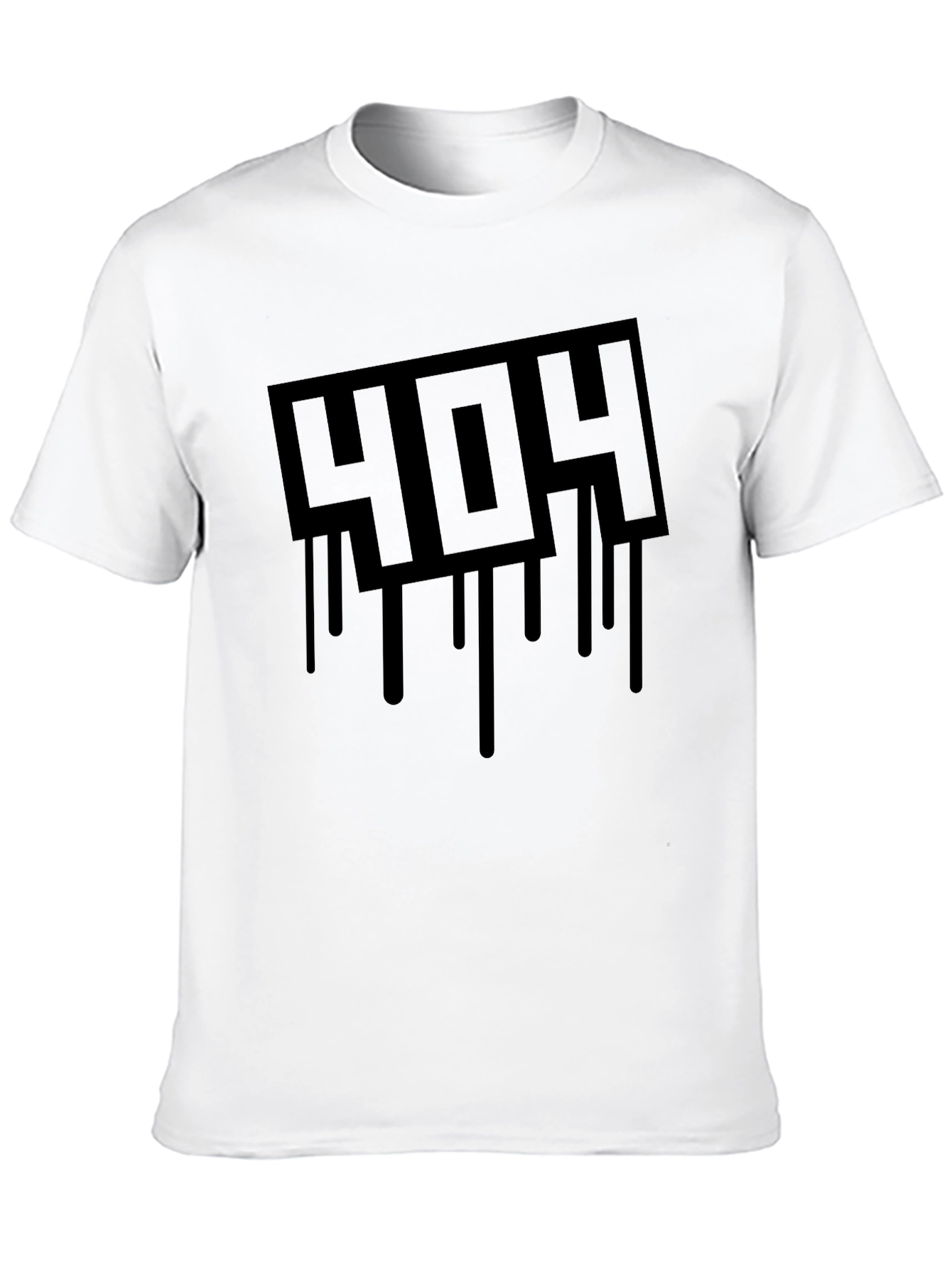 404 Error Graphic Tee - Black