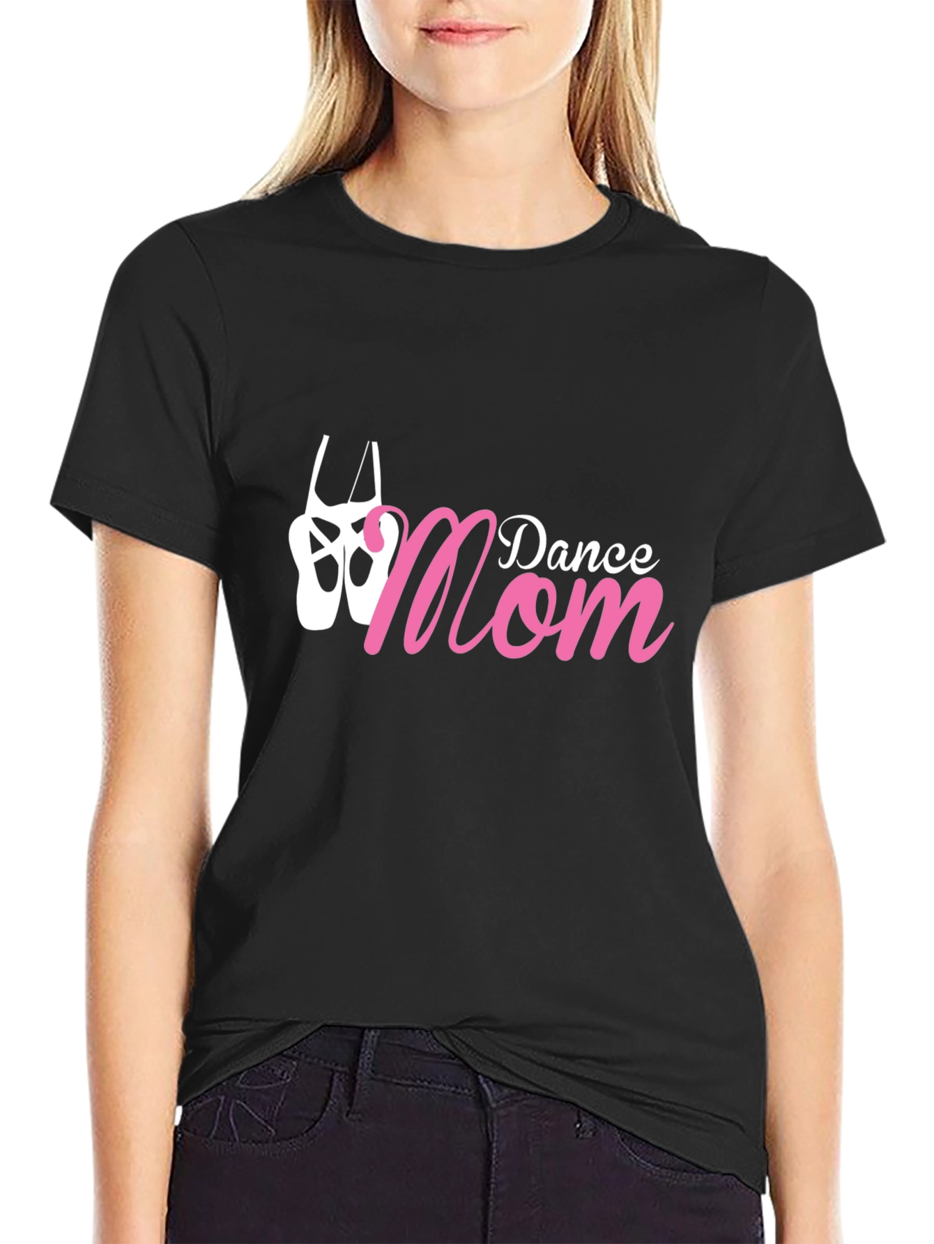 Dance Mom Graphic Tee - Black Cotton T-Shirt