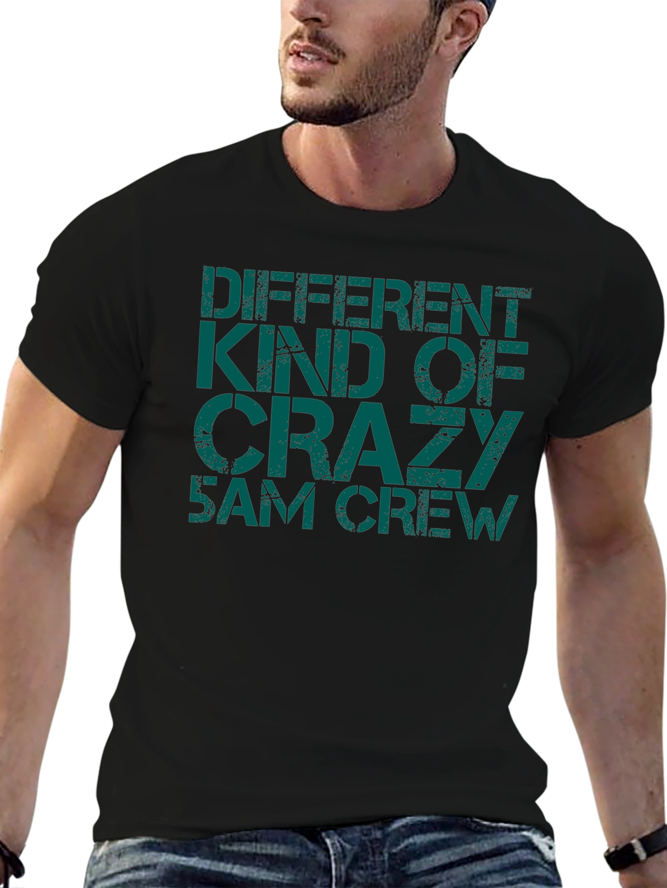 Different Kind of Crazy 5 AM Crew Black T-Shirt