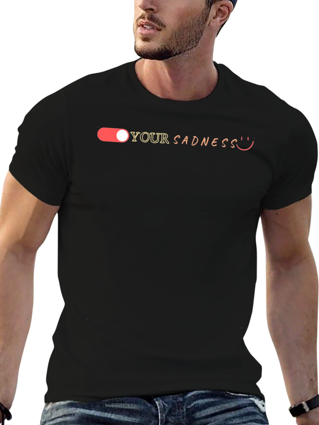 Turn Off Your Sadness T-Shirt - Black