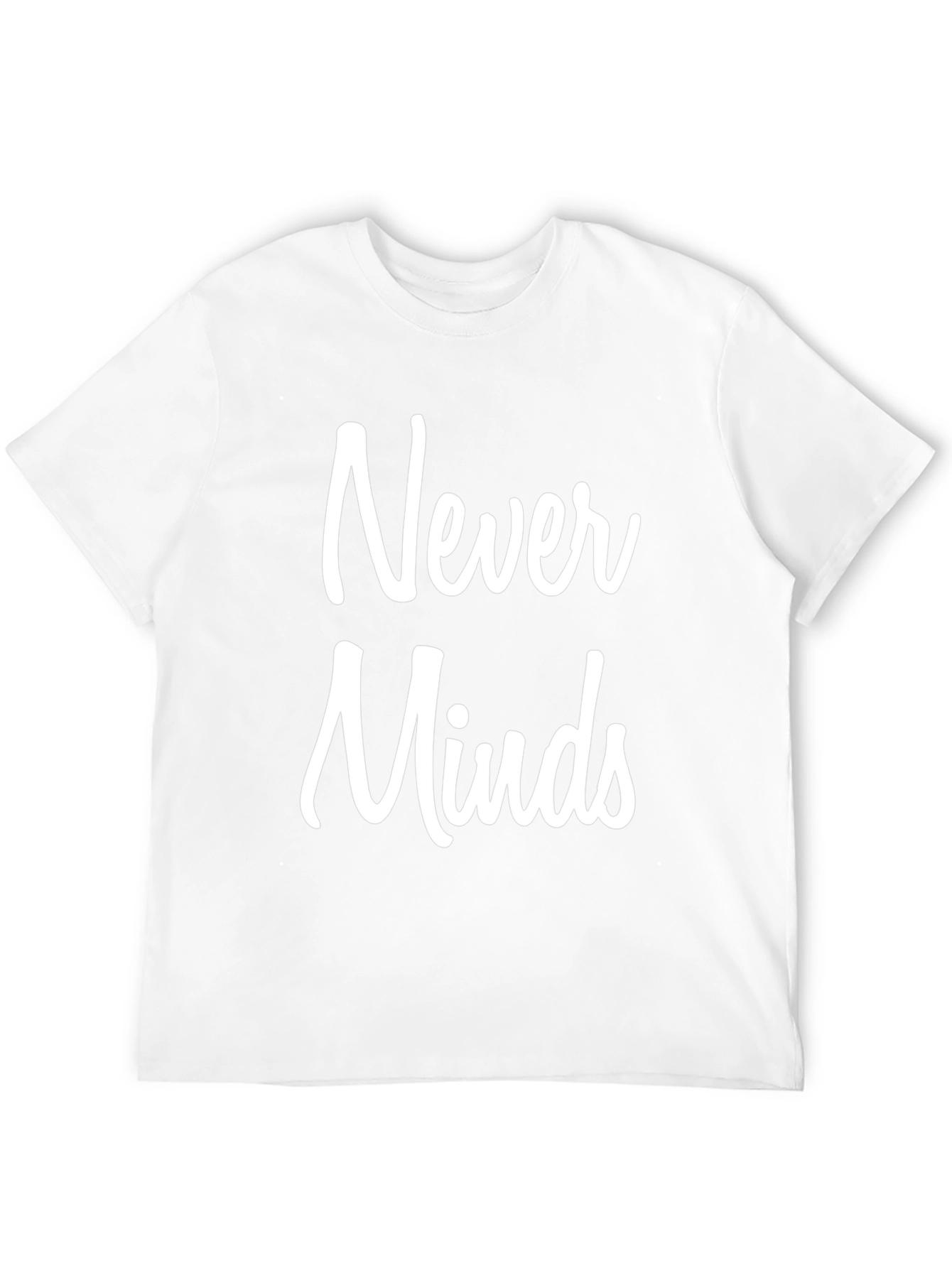 Never Minds Graphic Tee - Black Cotton T-Shirt