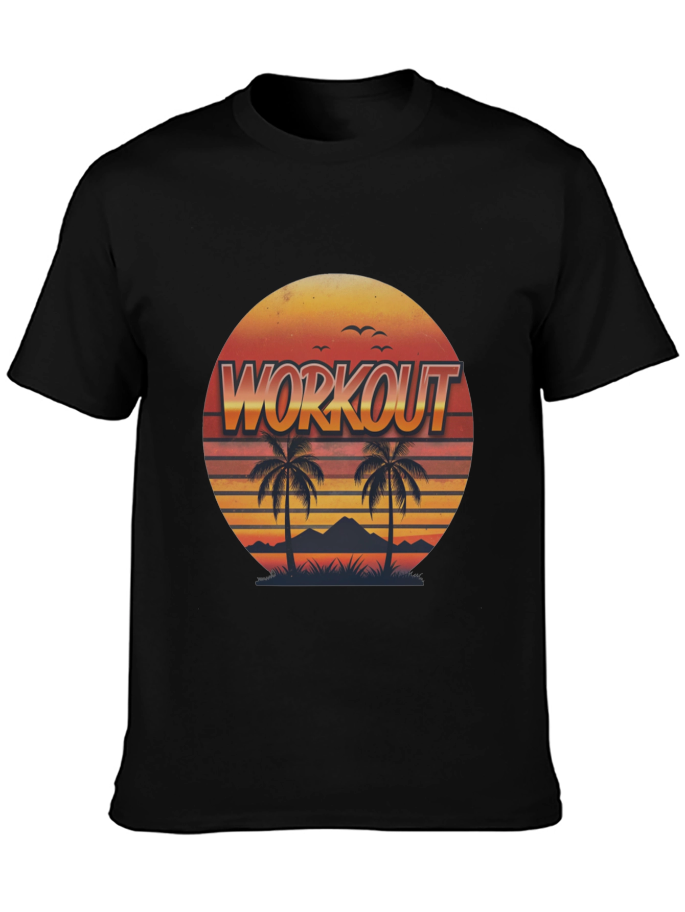 Retro Workout Palm Tee