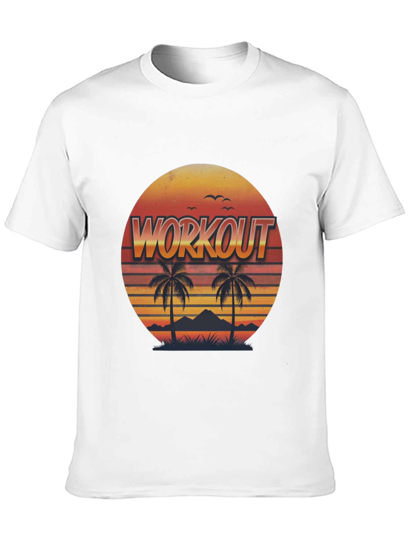 Retro Workout Palm Tee