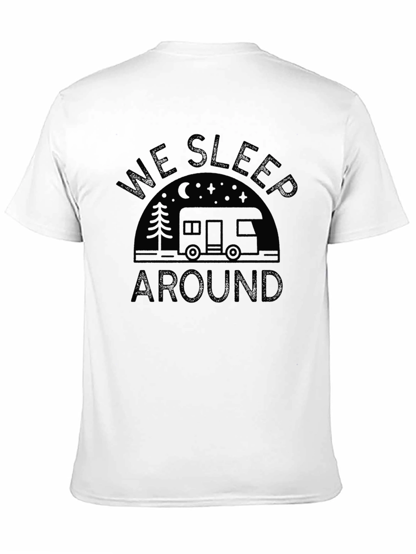 We Sleep Around Black Graphic T-Shirt