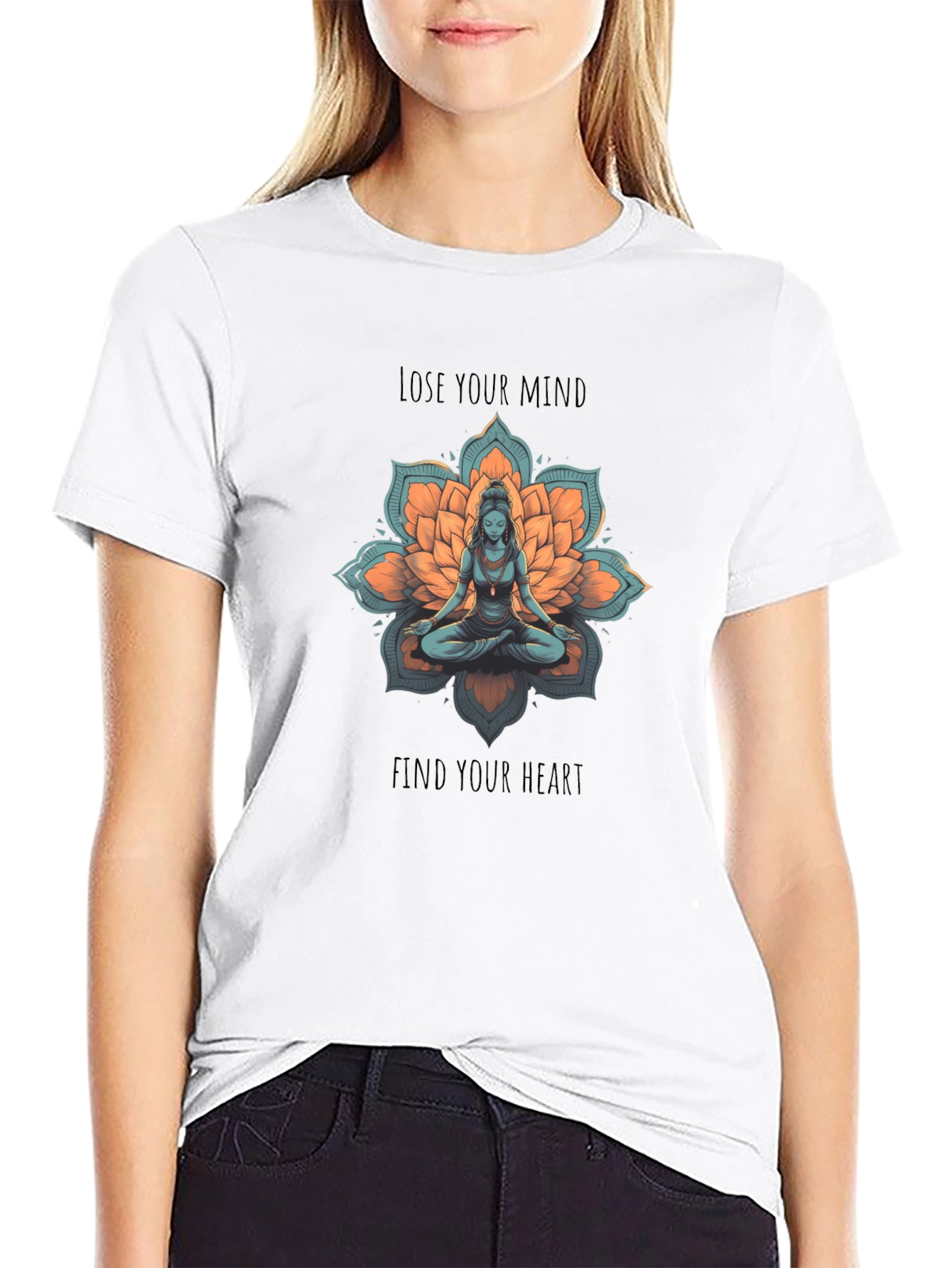 Meditative Lotus Graphic Tee