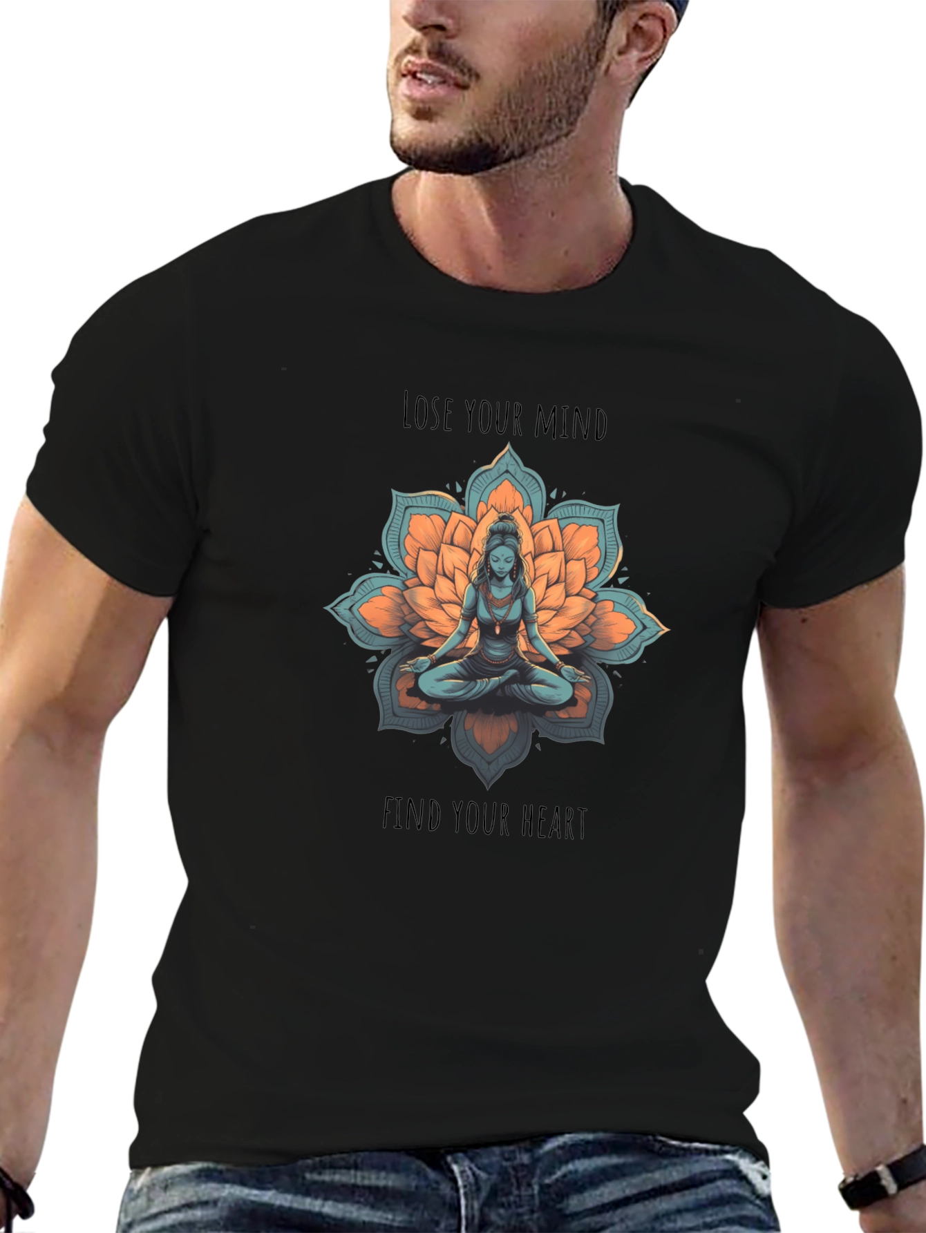 Meditative Lotus Graphic Tee