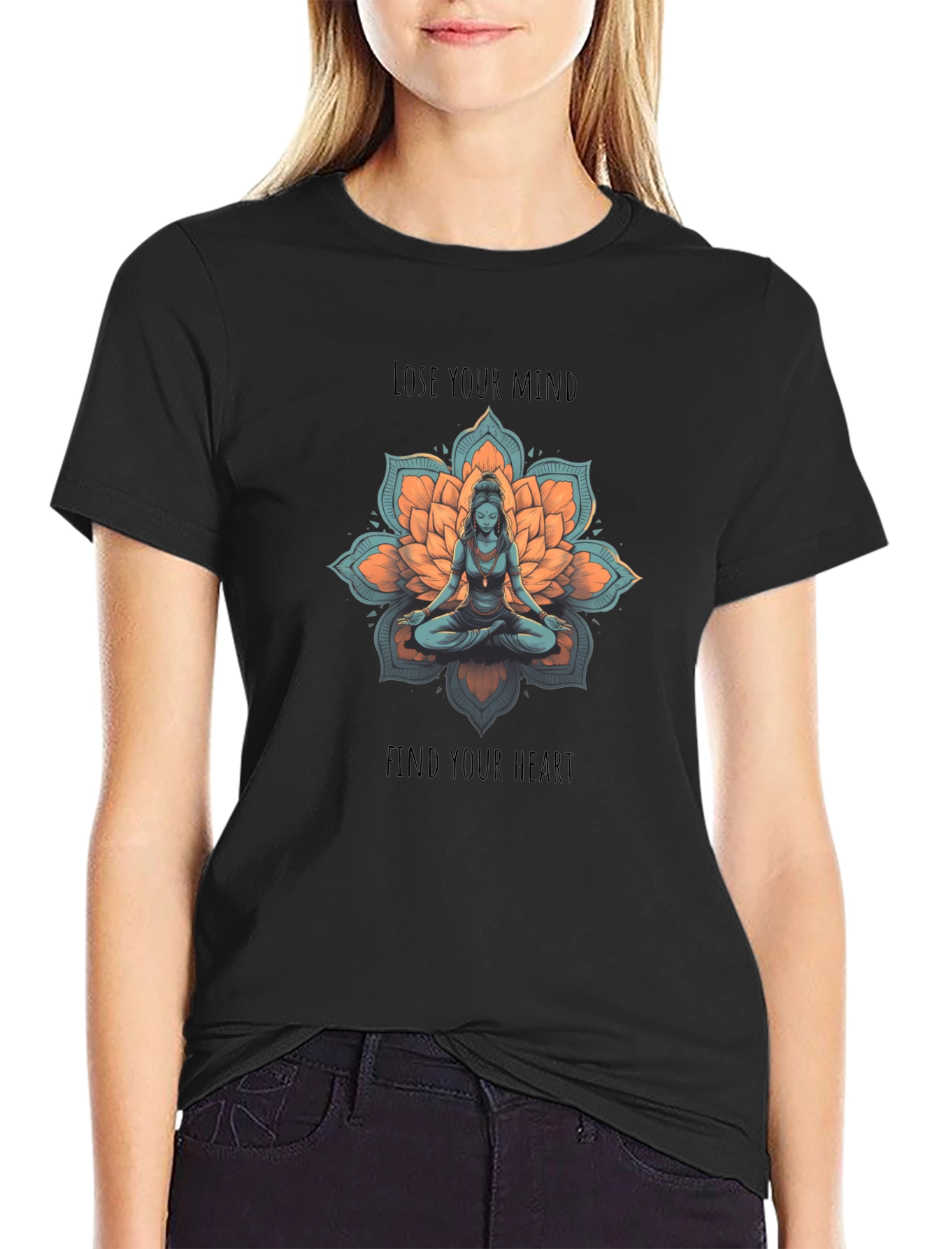 Meditative Lotus Graphic Tee