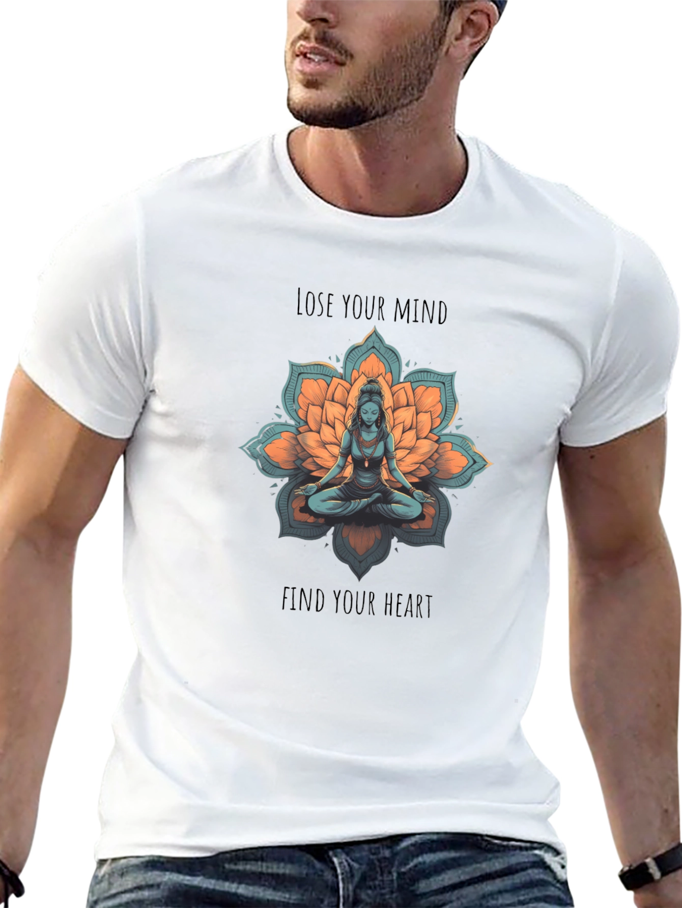 Meditative Lotus Graphic Tee