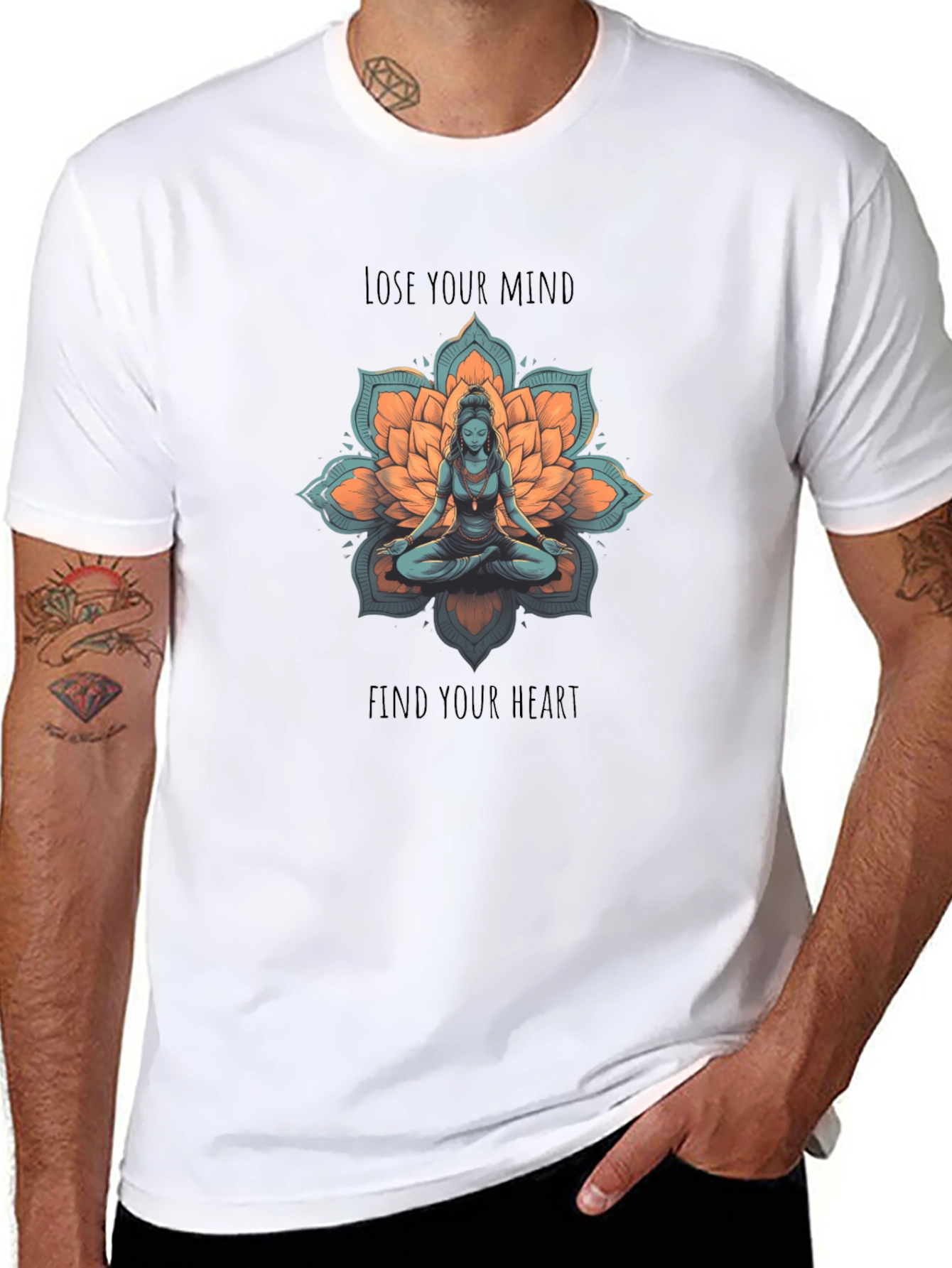 Meditative Lotus Graphic Tee