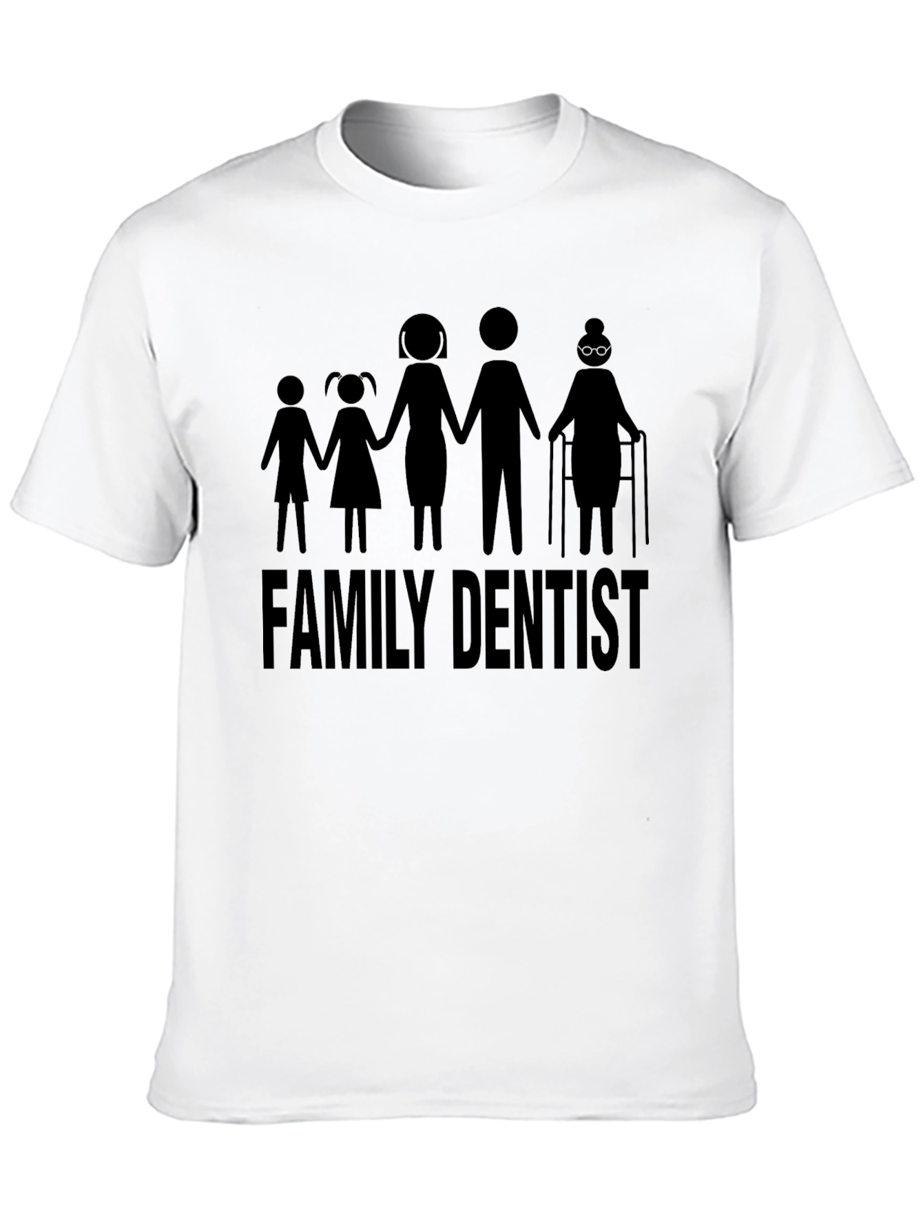 Family Dentist Graphic Tee - Black Unisex Shirt
