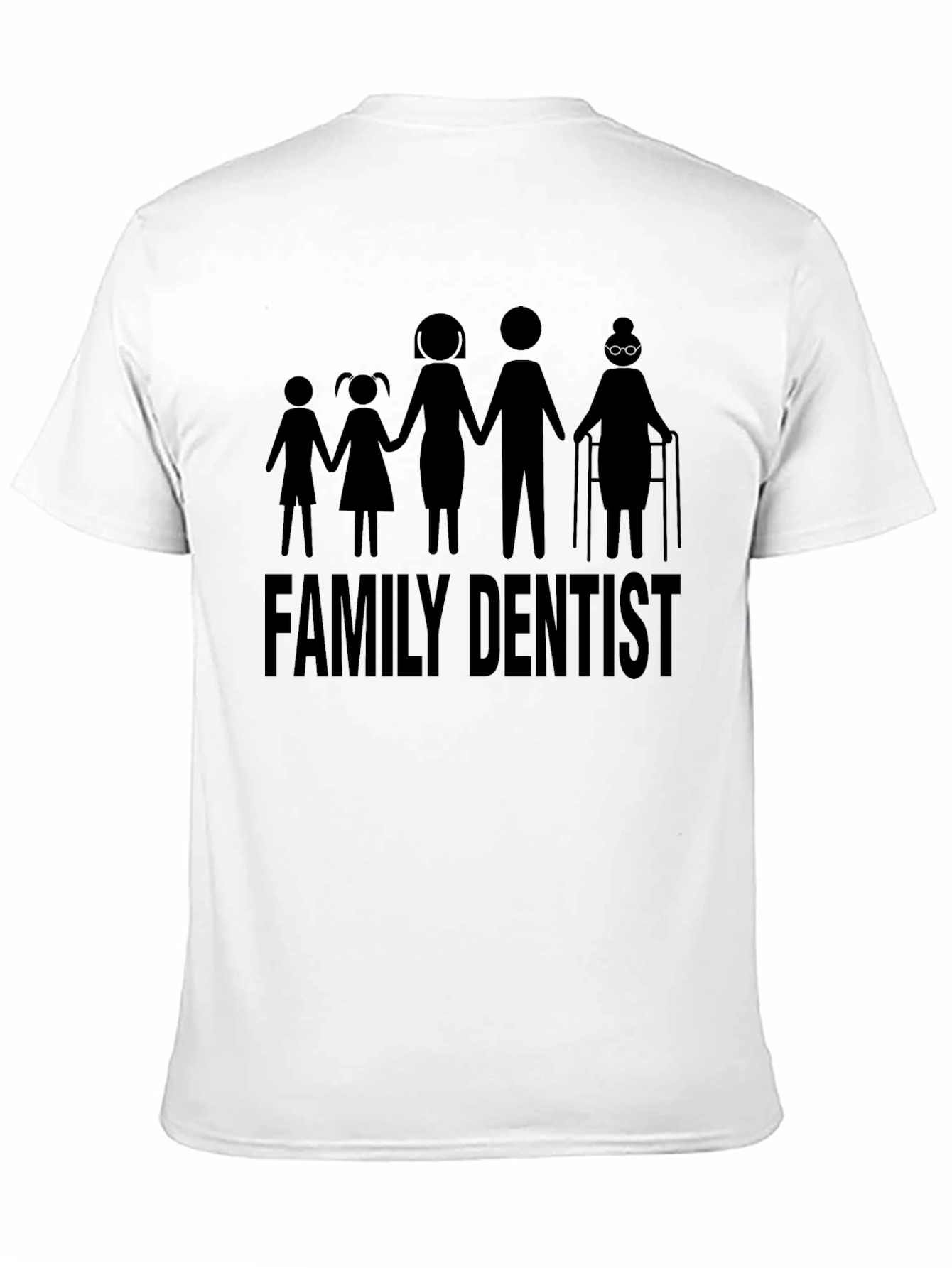 Family Dentist Graphic Tee - Black Unisex Shirt