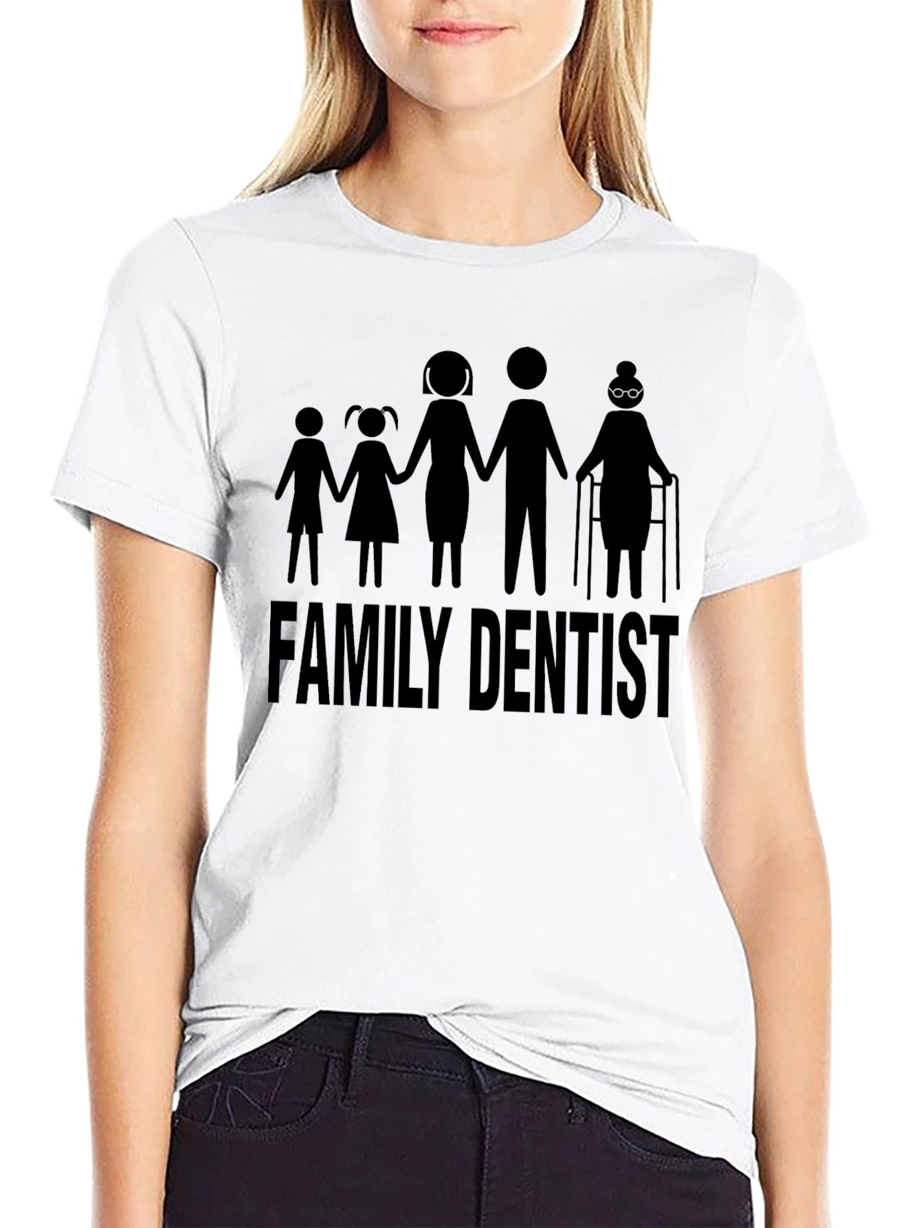Family Dentist Graphic Tee - Black Unisex Shirt