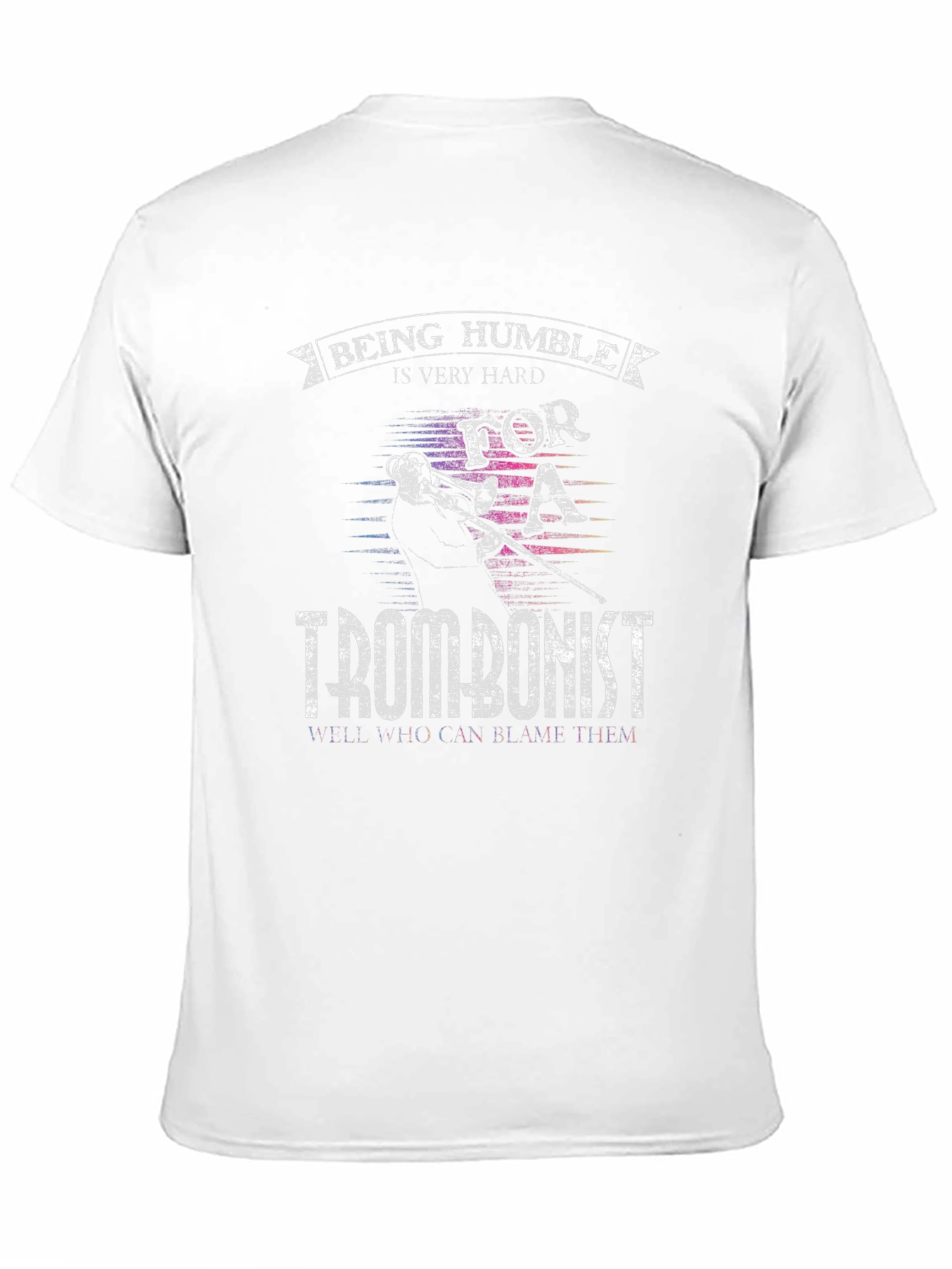 Being Humble Is Hard Trombonist Black T-Shirt