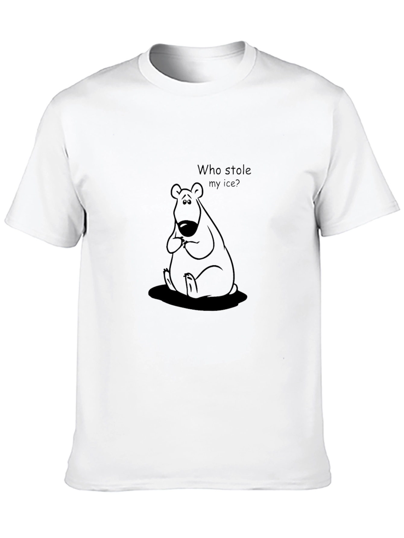 Who Stole My Ice? Bear Graphic T-Shirt
